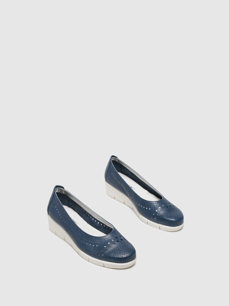 The Flexx Sapatos com Cunha em Azul