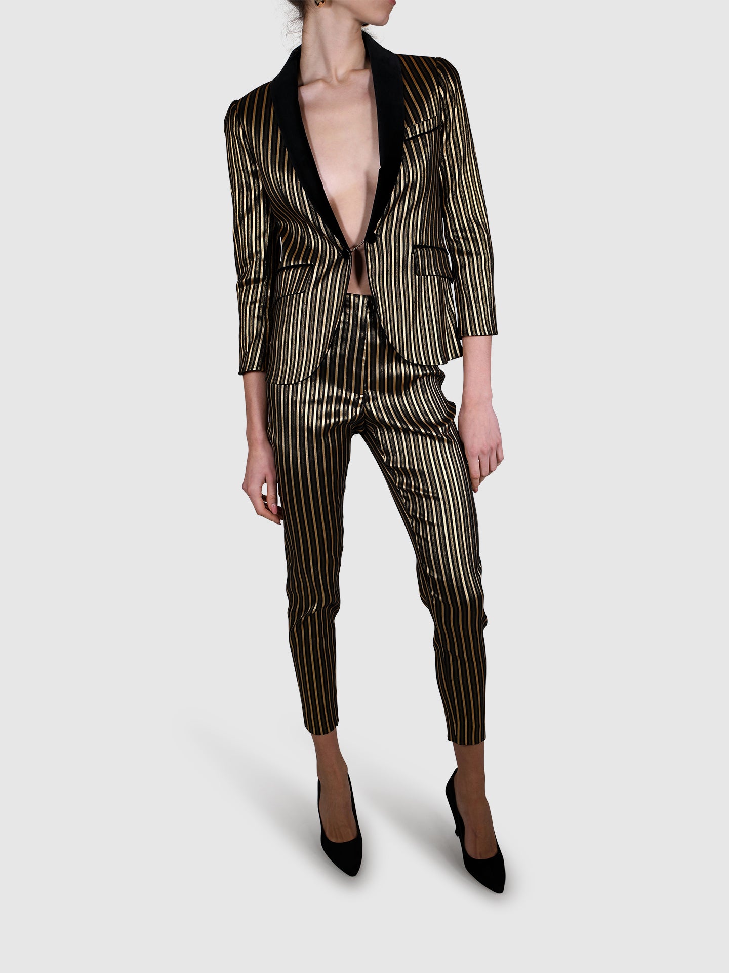 Sonia Rykiel Blazer Dourado/Preto