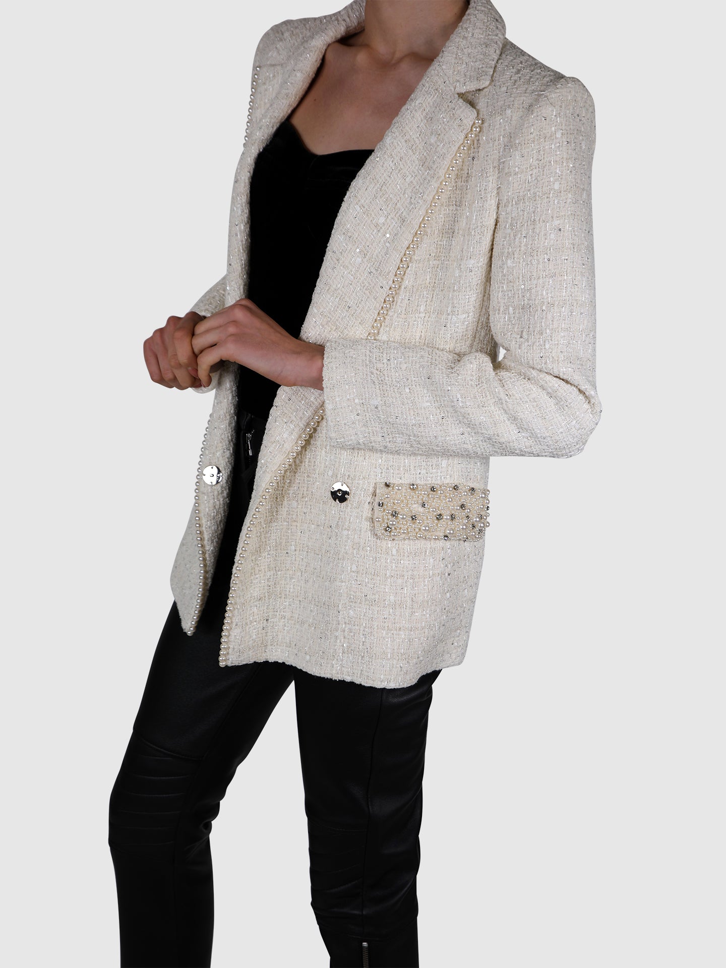 Elisabetta Franchi Blazer Pérola