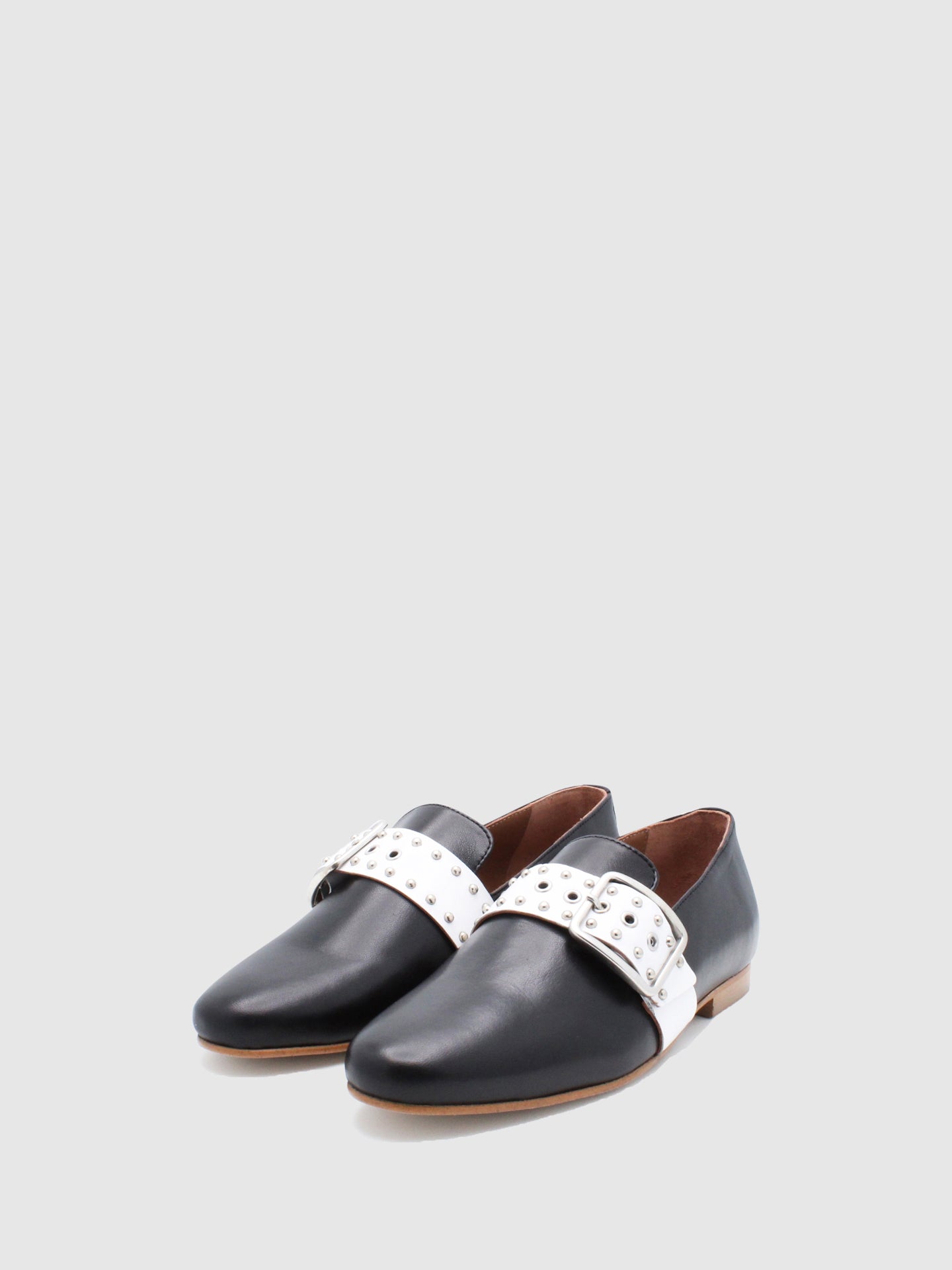 JJ Heitor Loafers com Apliques C04L2 Black/White