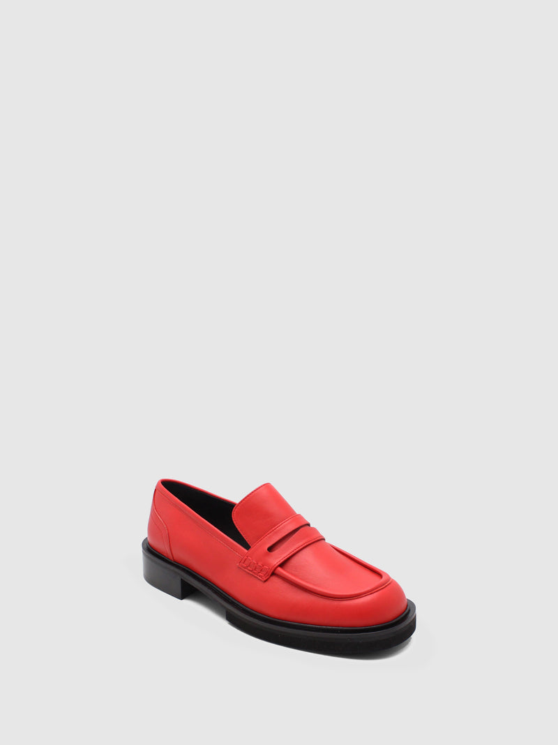JJ Heitor Loafers Clássicos em Vermelho