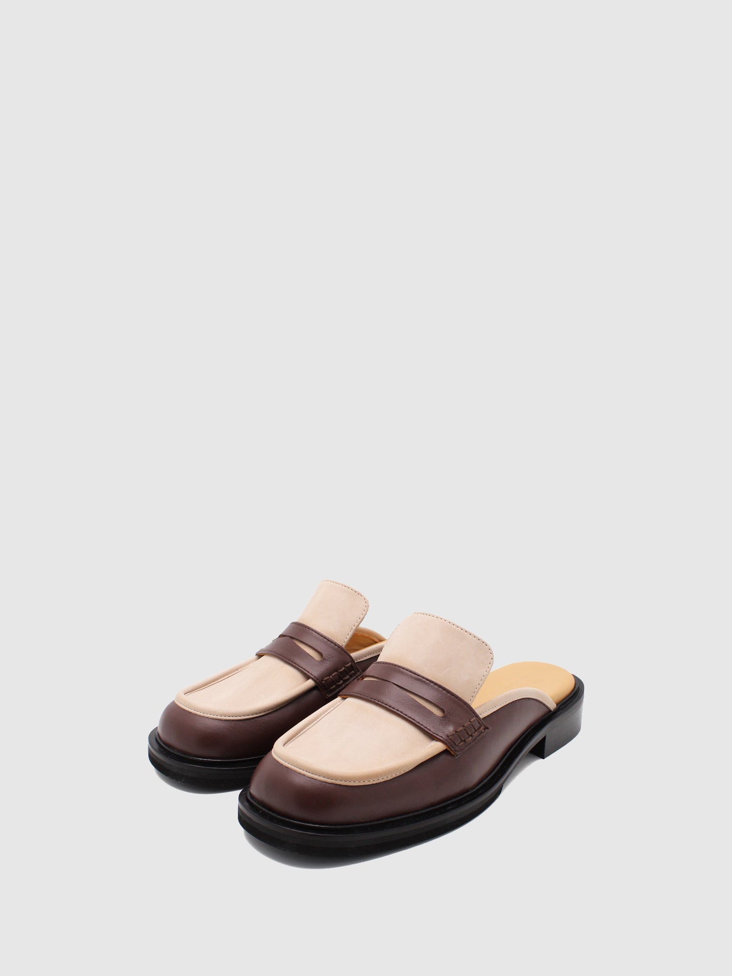 JJ Heitor Brown Sling-Back Mules