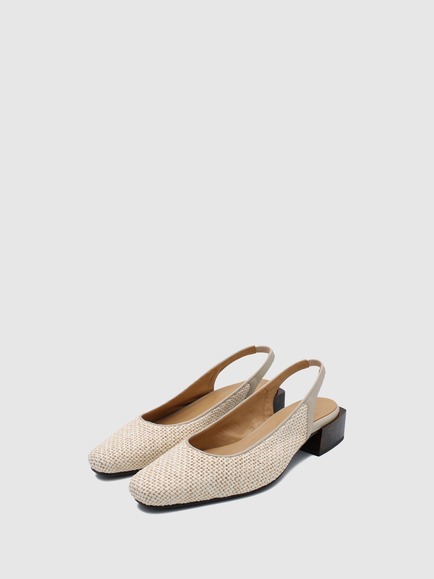 JJ Heitor Beige Sling-Back Pumps Shoes