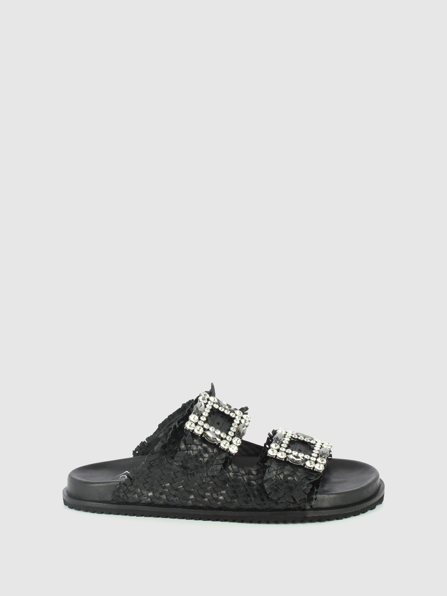 Top3 Chinelos com Apliques em Preto