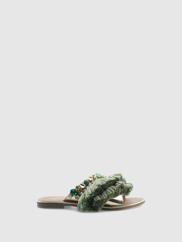 PARODI SHOES - Mules Rasas 53/1832ARGEN/VERD Silver - Overcube