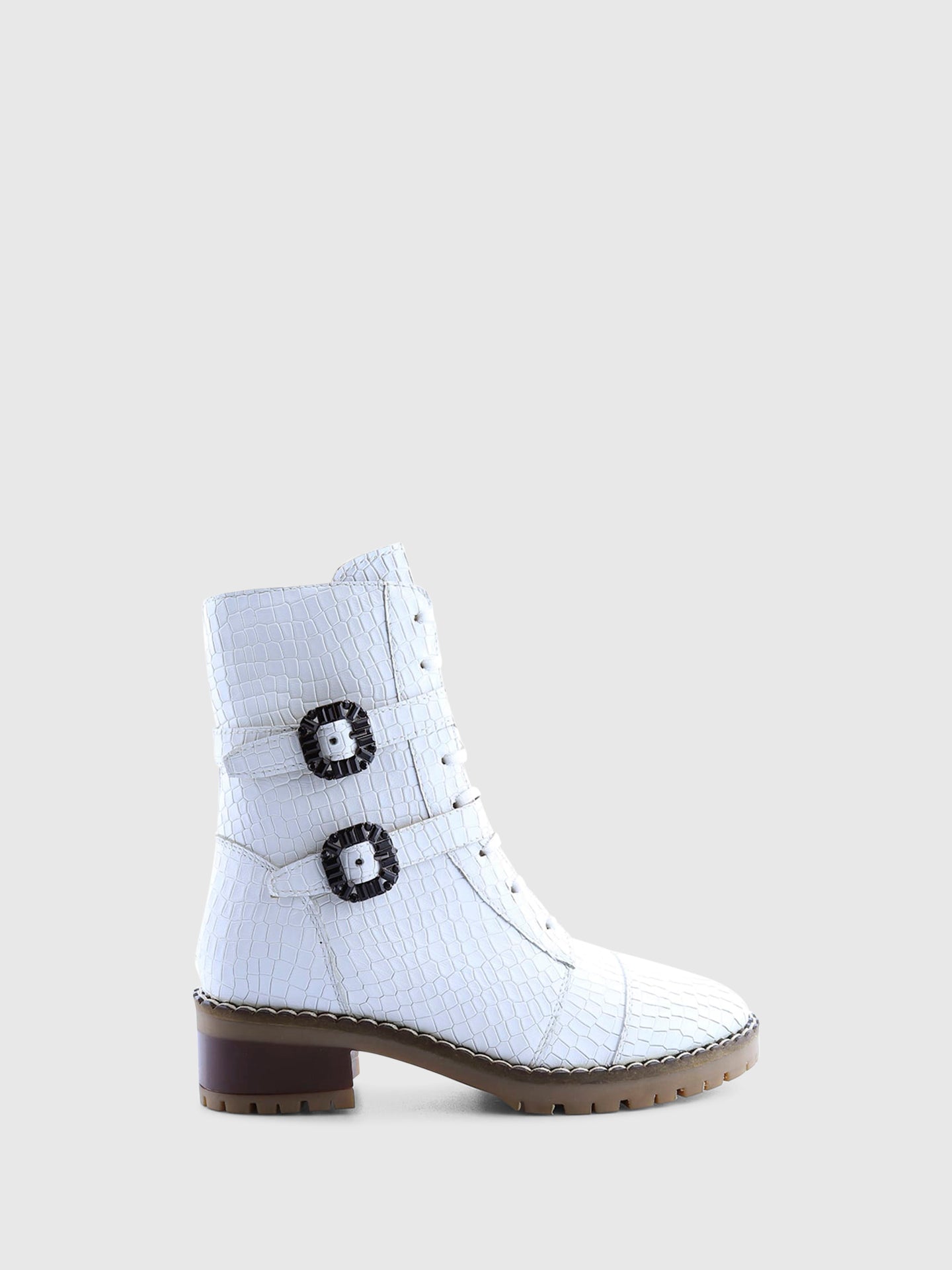 PARODI SHOES Botins com Fivela em Branco
