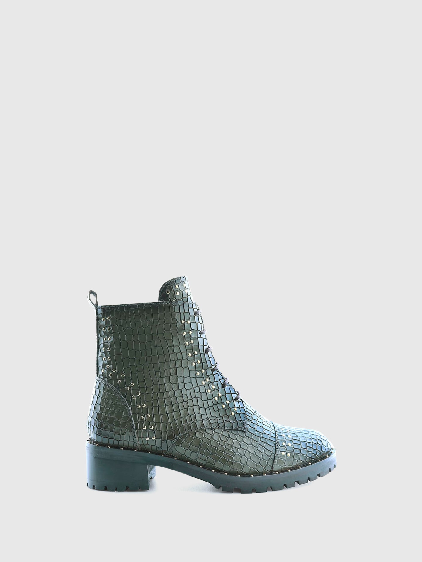 PARODI SHOES Botins com Atacadores em Verde