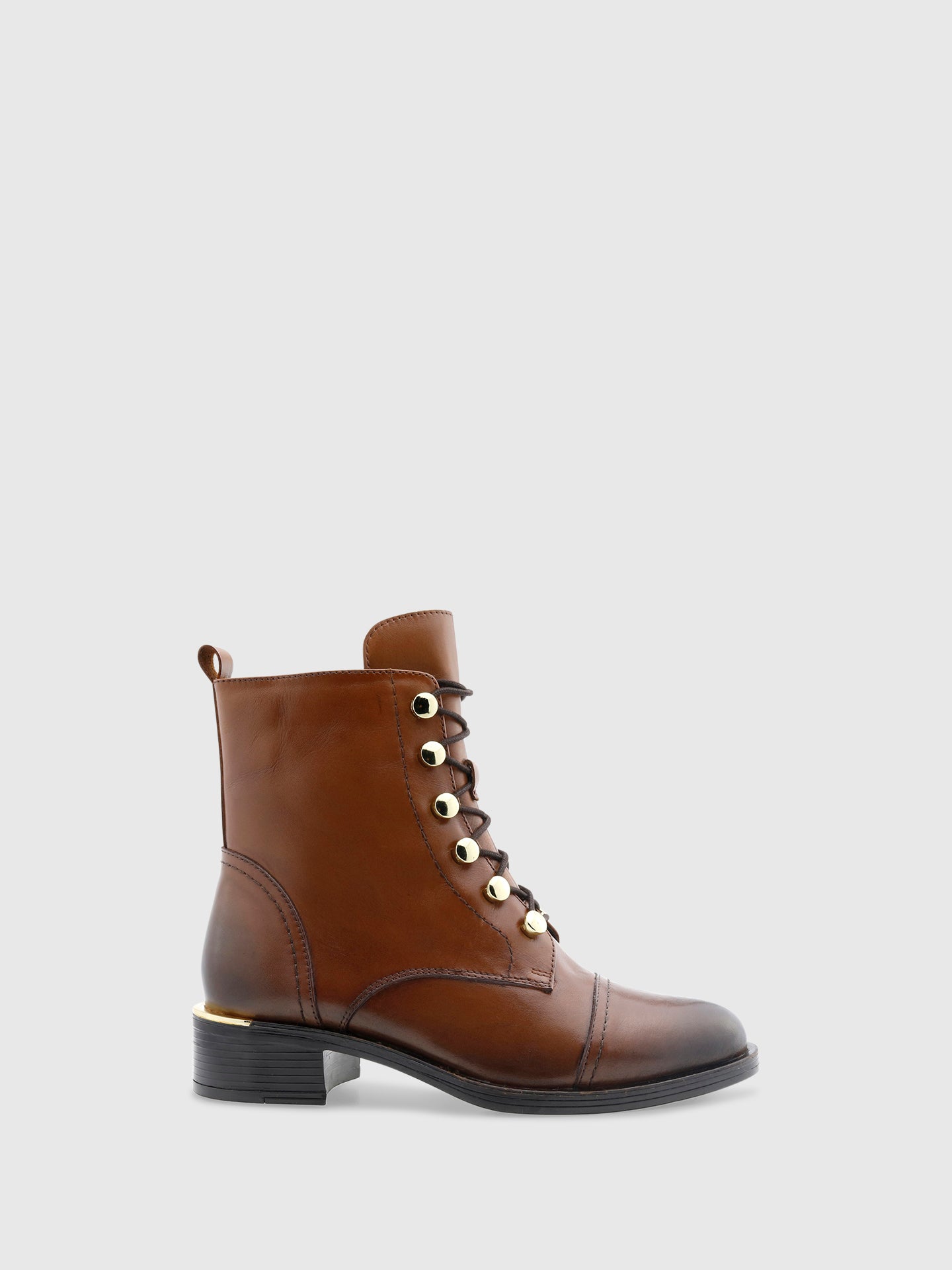 PARODI SHOES Botas com Atacadores em Castanho