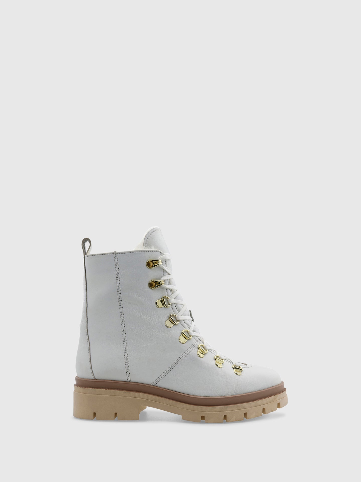 PARODI SUNSHINE Botas com Ponta Redonda em Branco