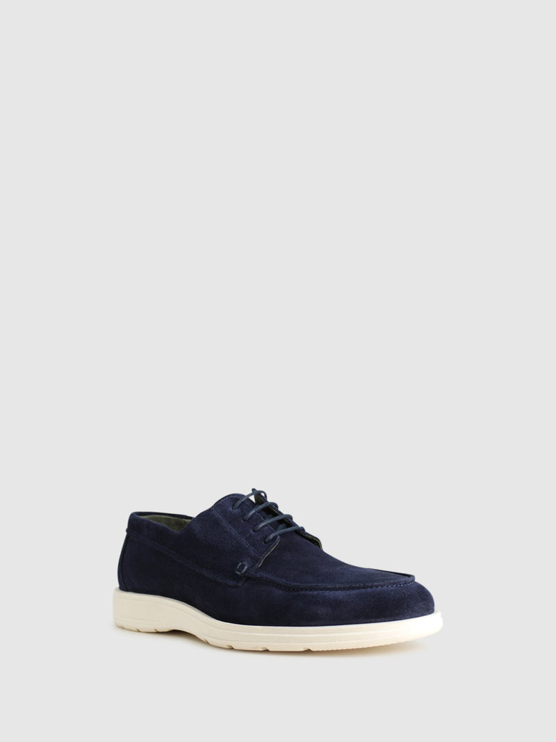 Boldano Sapatos com Atacadores em Azul Marinho