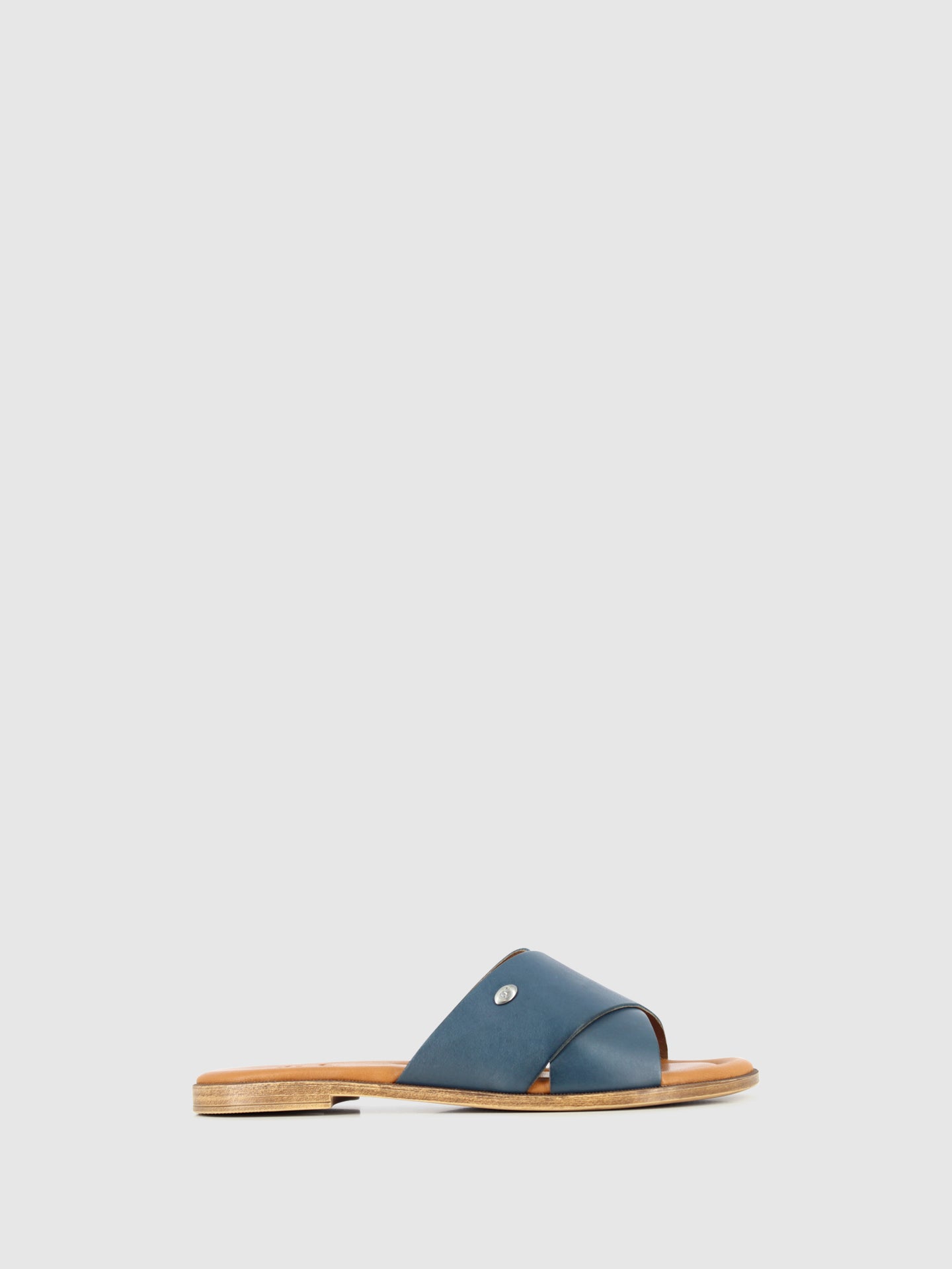 DRAKART Sandálias Slip-on em Pele Azul