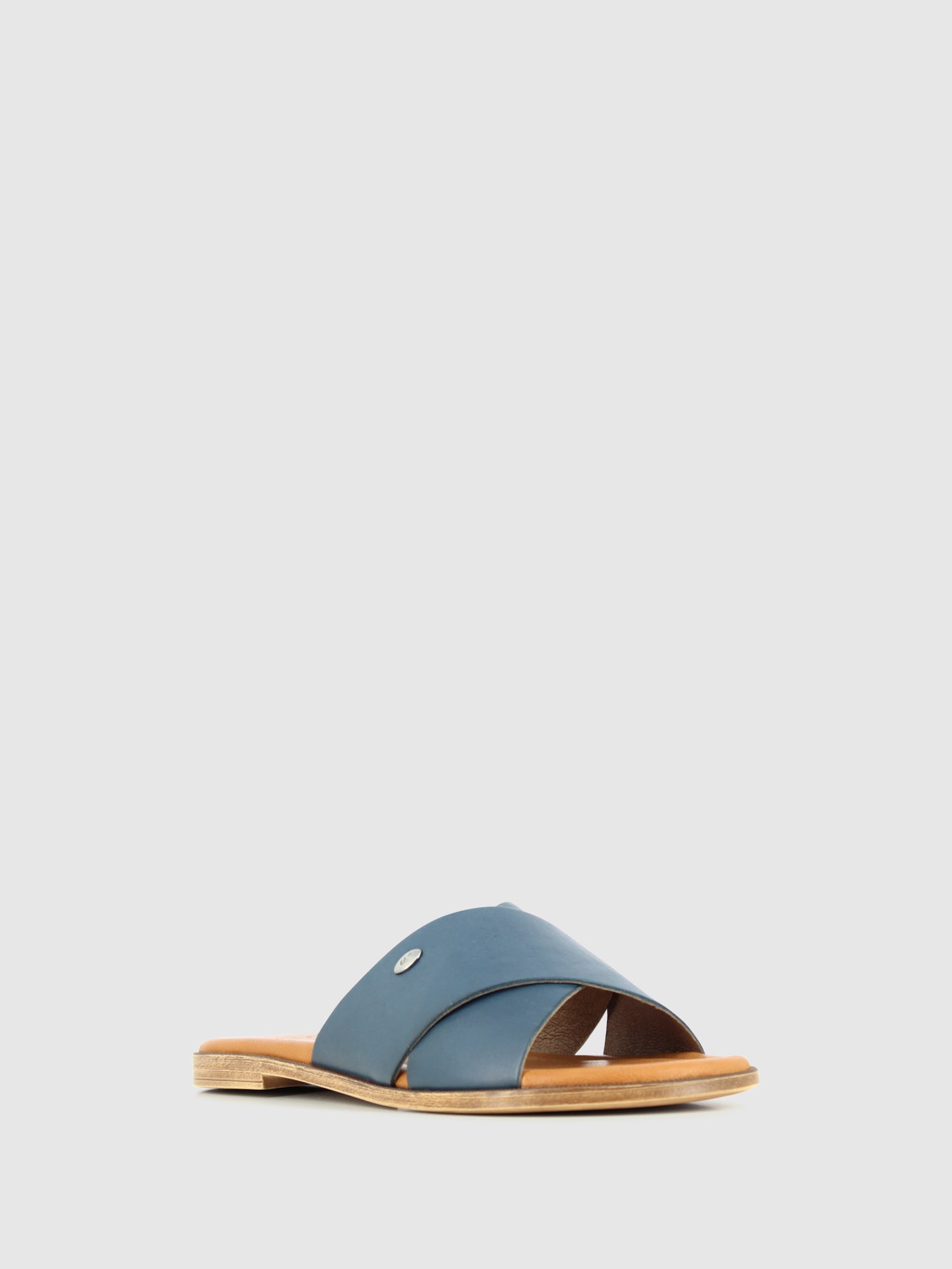 DRAKART Sandálias Slip-on em Pele Azul
