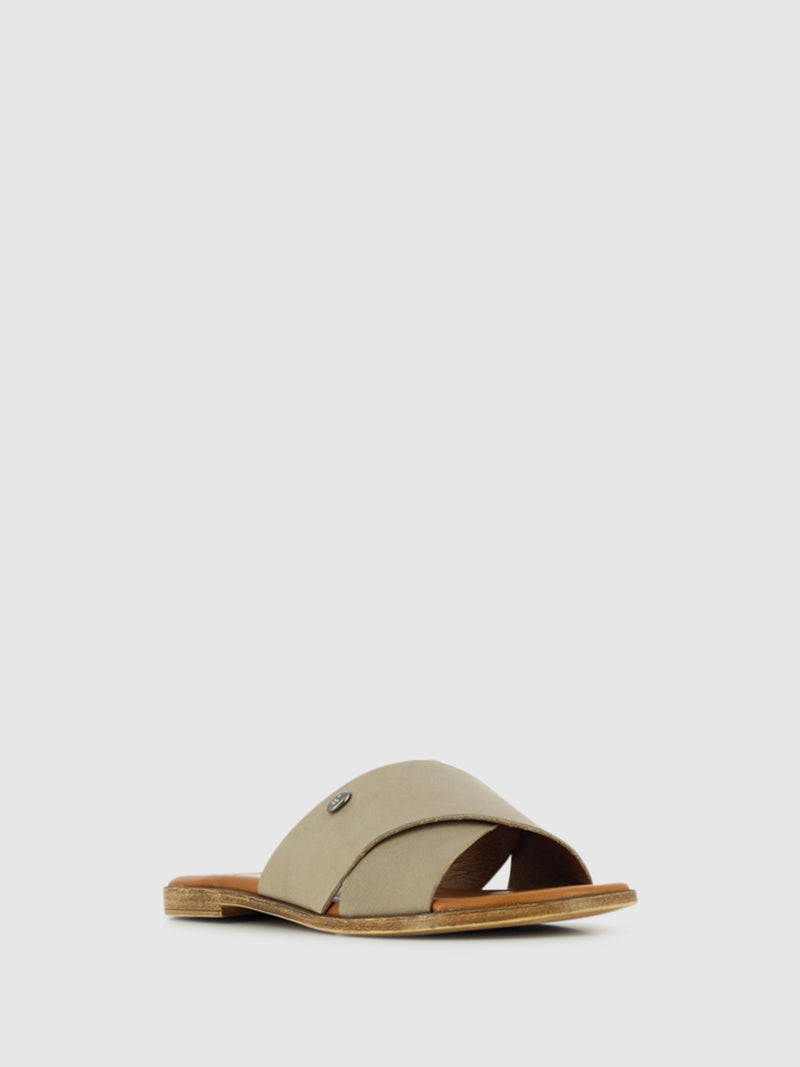 DRAKART Sandálias Slip-on em Taupe