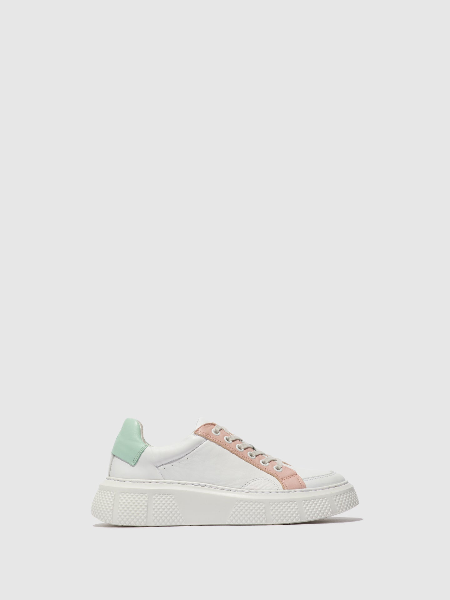 Fly London Ténis com Atacadores EMMY510FLY WHITE/NUDE/MYNT