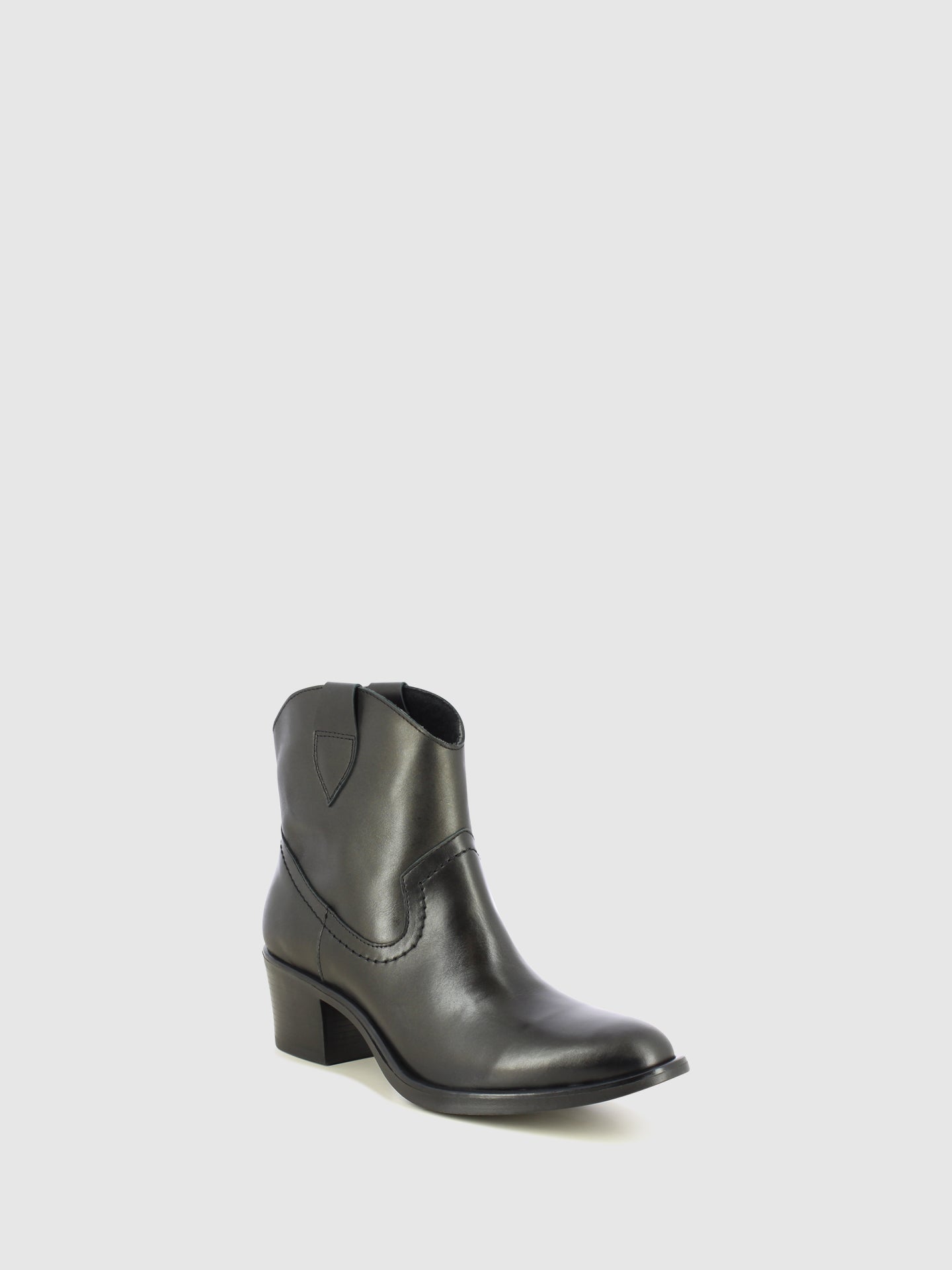 Foreva Botins Texanas em Pele Preta