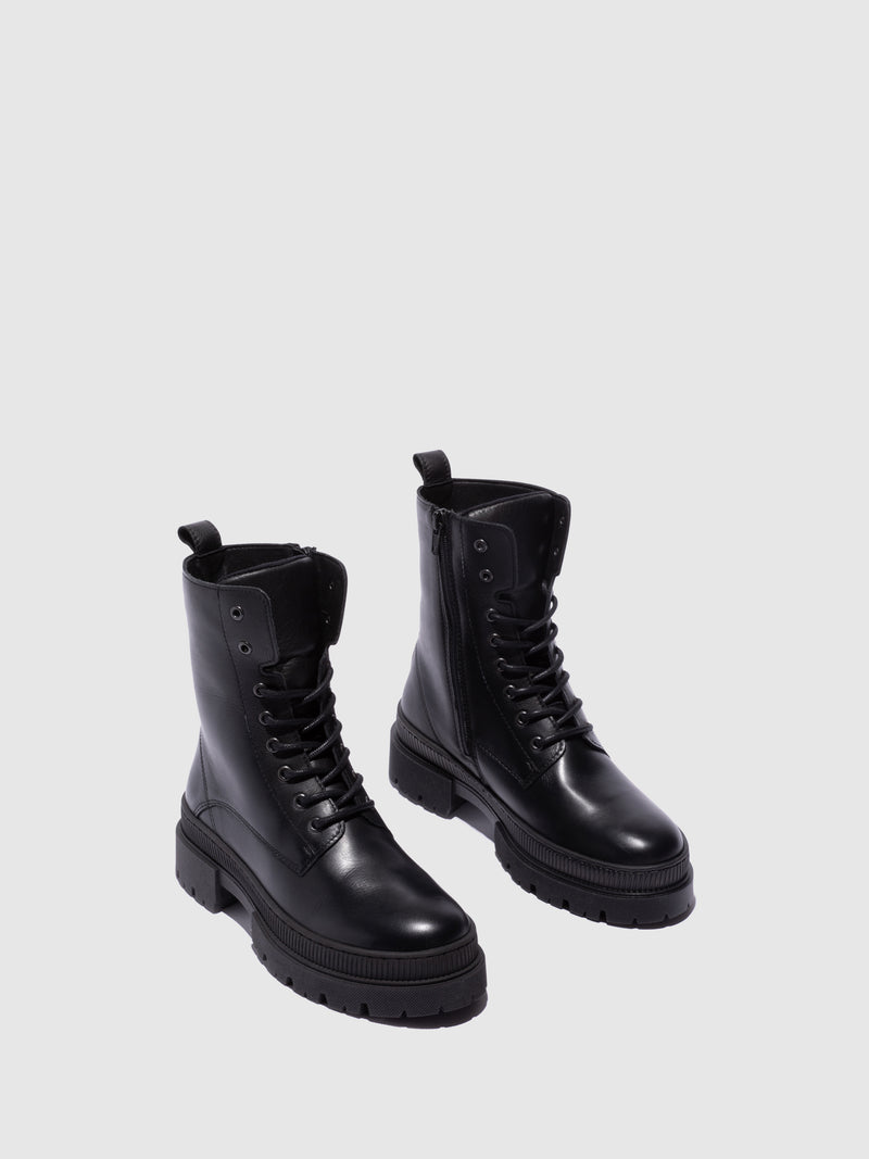 Foreva Botins com Atacadores em Preto