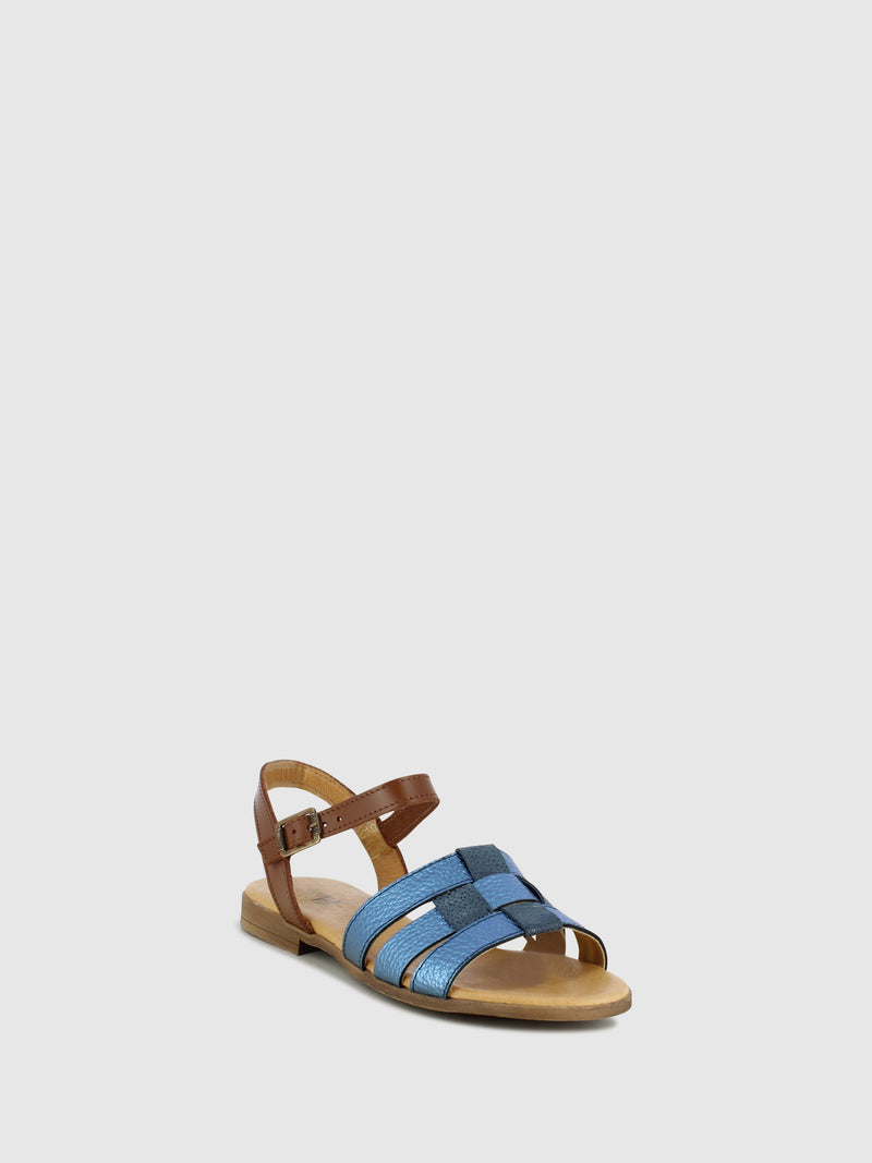 Foreva Sandálias com Fivela em Azul Marinho
