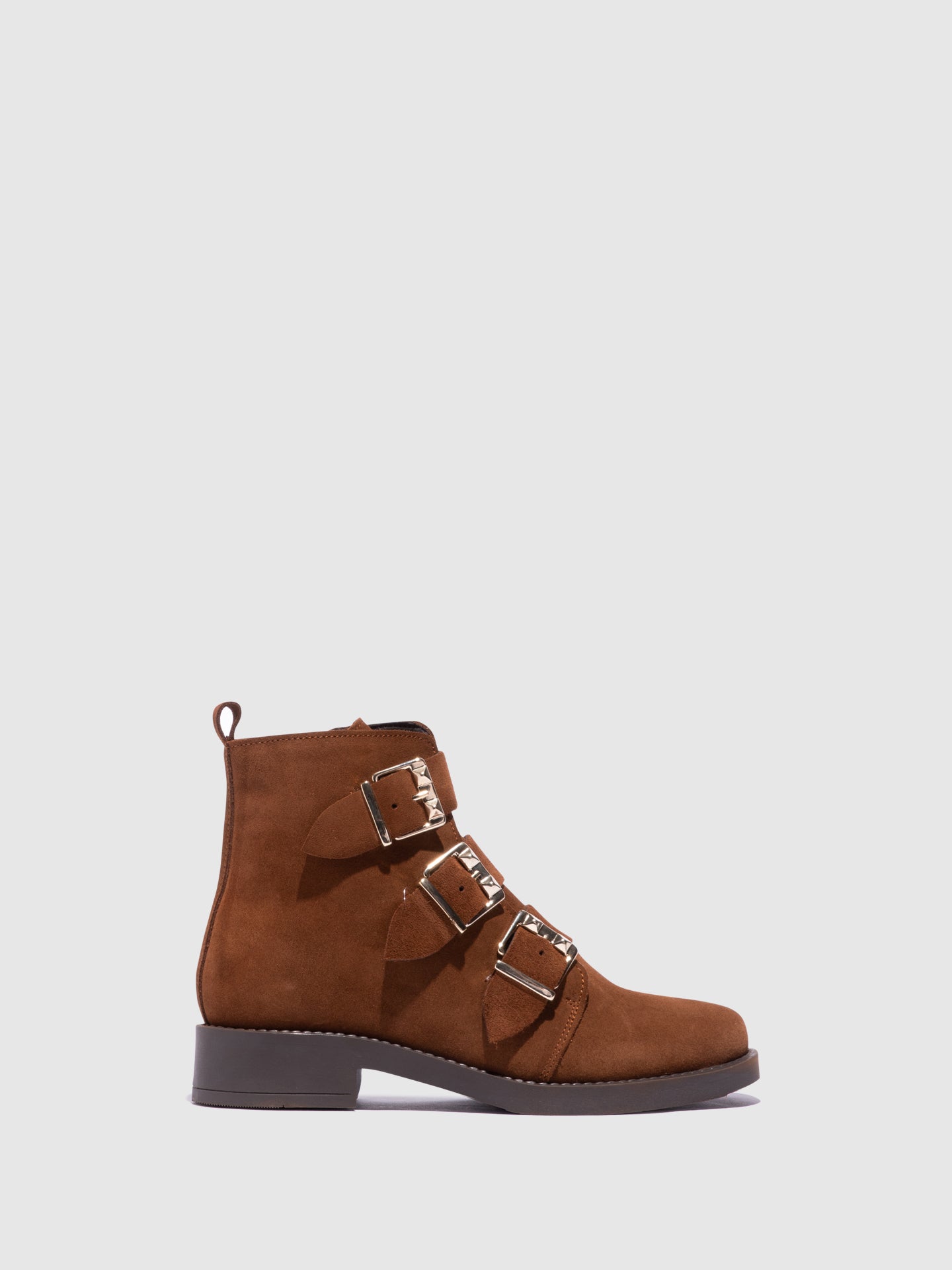 Foreva Botins com Fivela em Camel