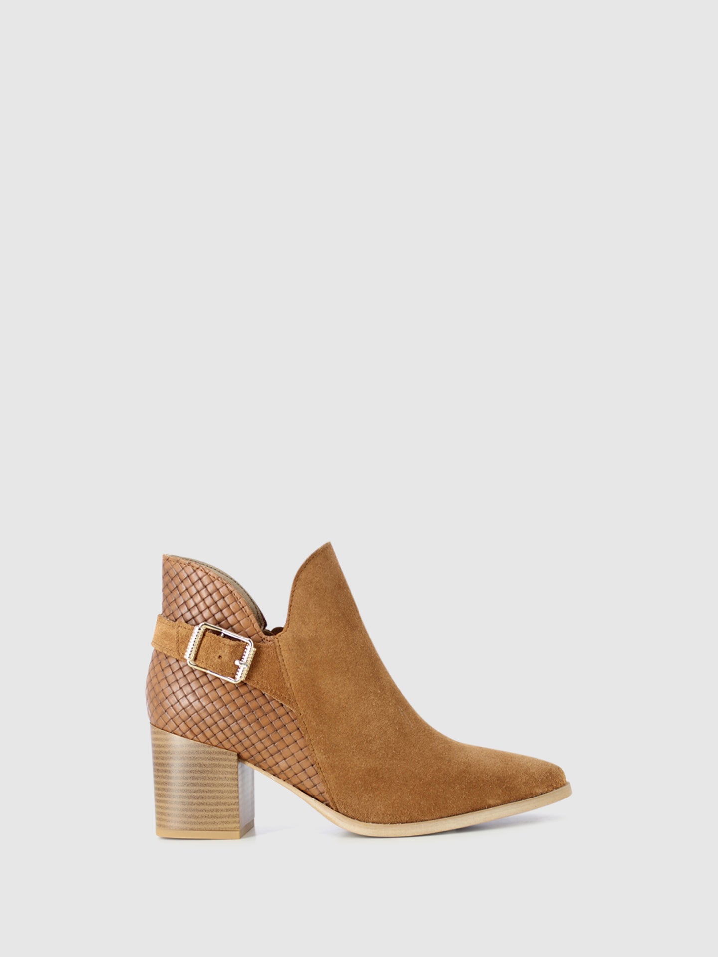 Foreva Botins com Fivela em Camel