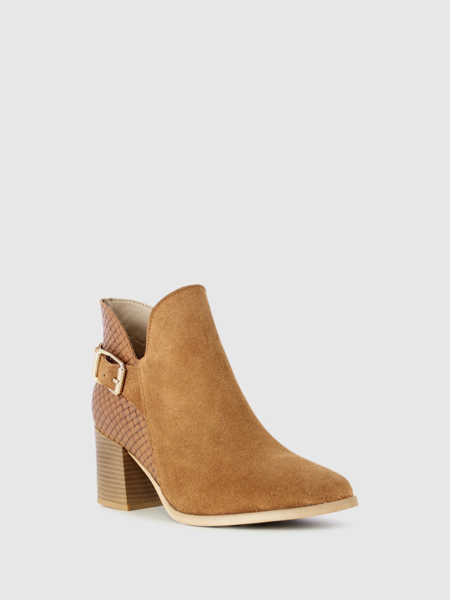 Foreva Botins com Fivela em Camel