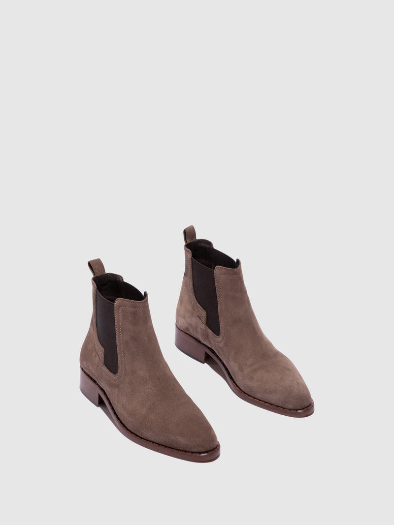 Foreva Botins Chelsea em Taupe