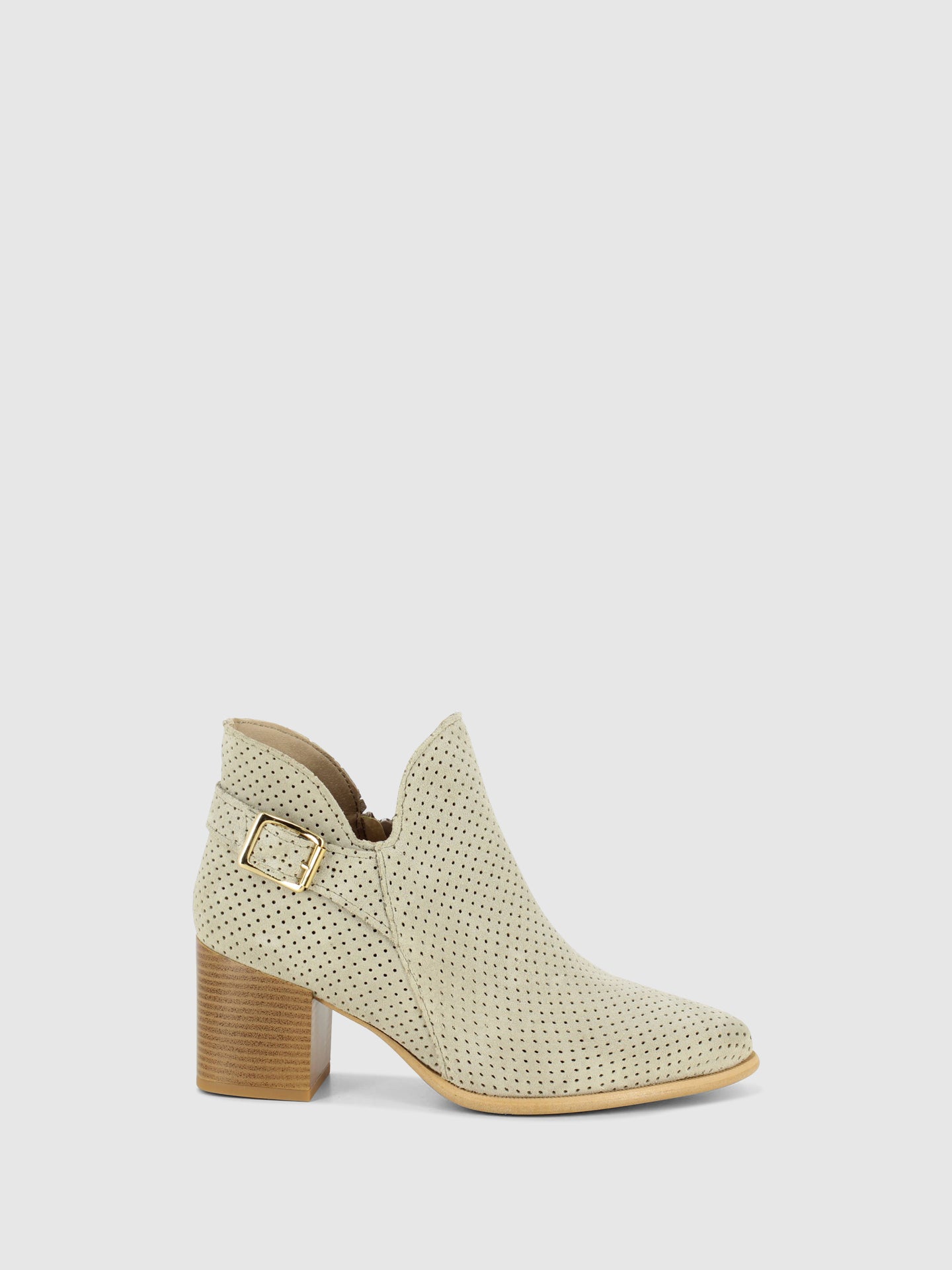 Foreva Botins com Fecho em Branco Cru
