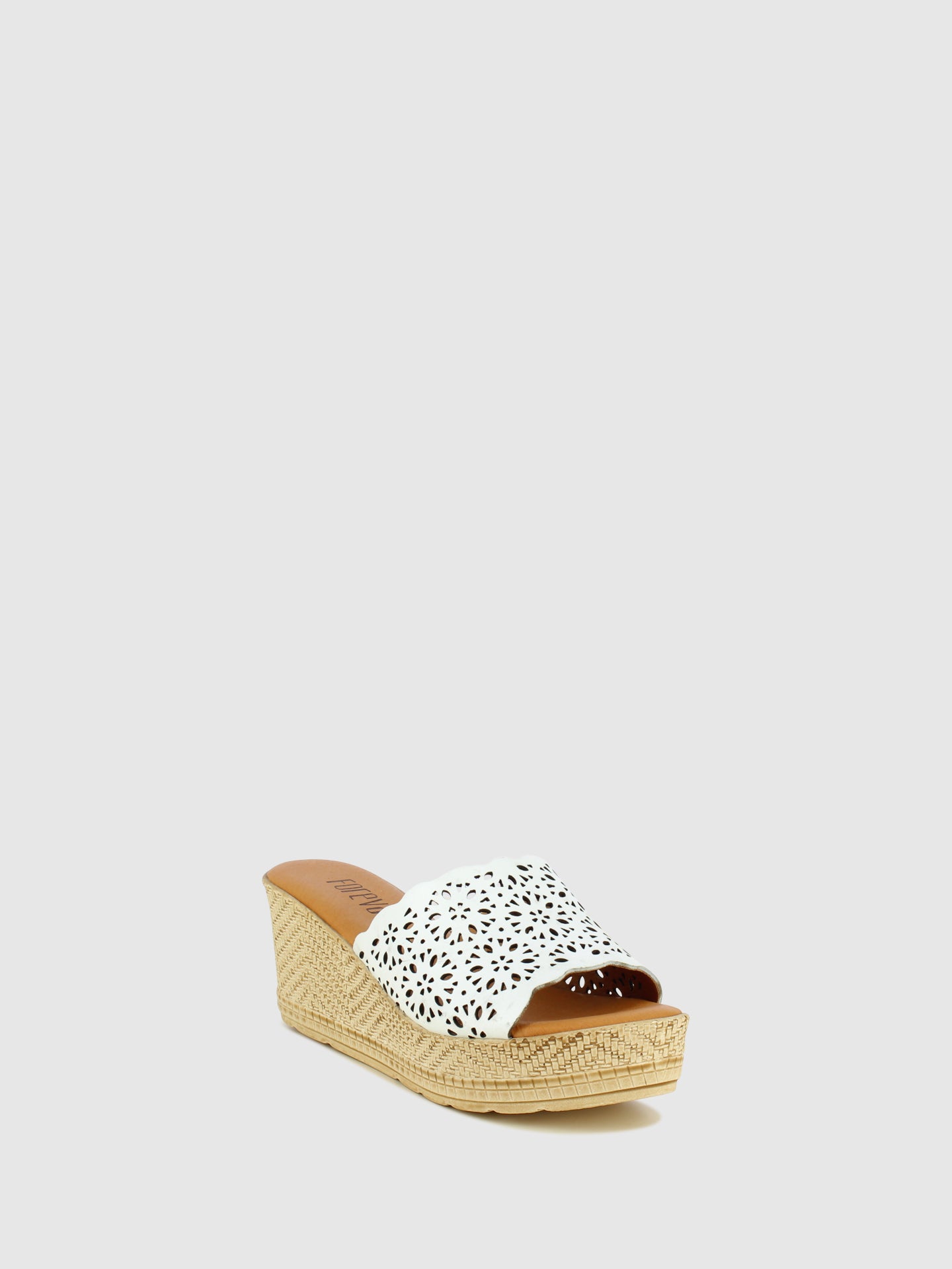 Foreva Mules de Cunha em Branco