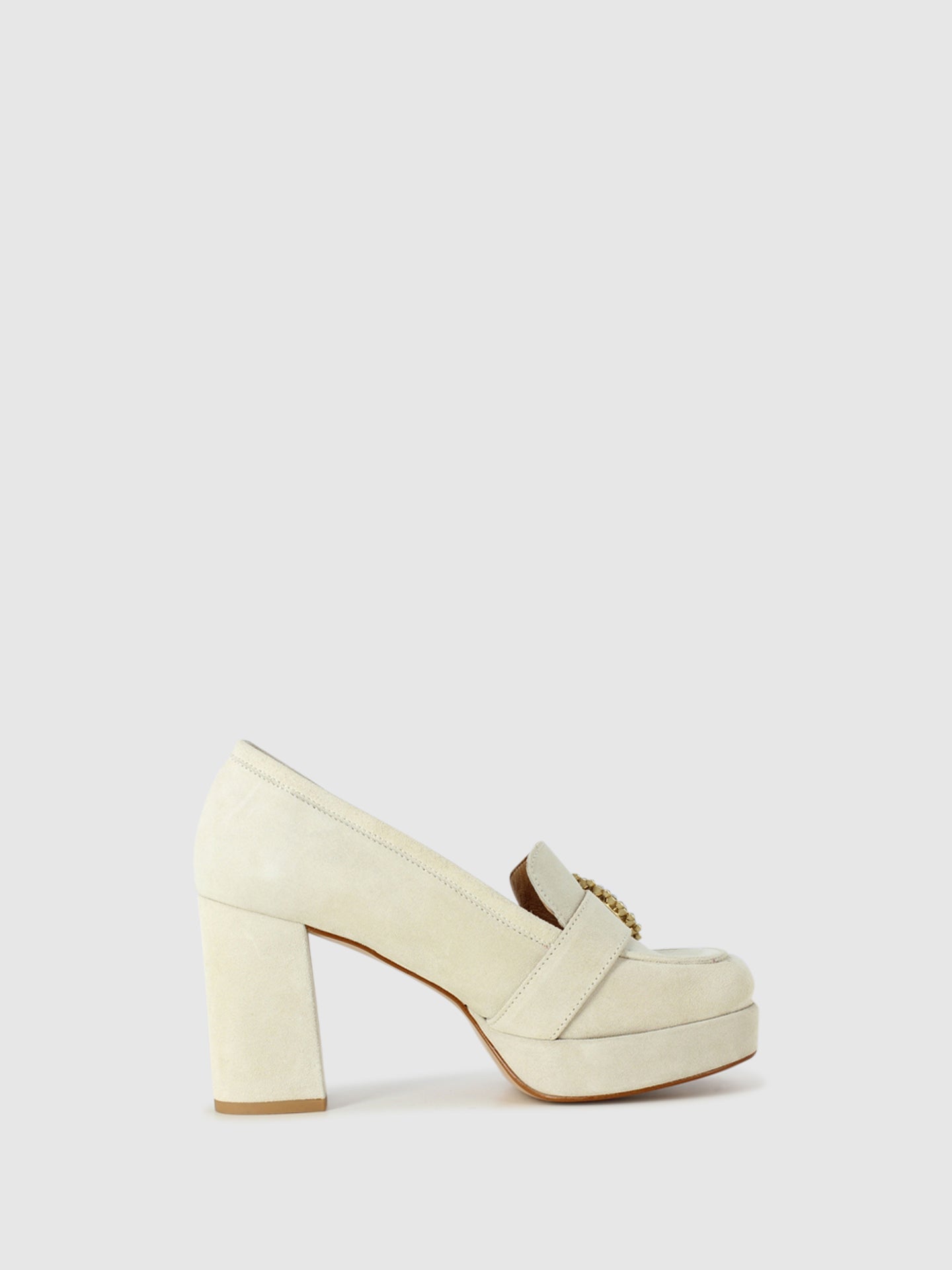 Foreva Sapatos de Plataforma em Branco Cru