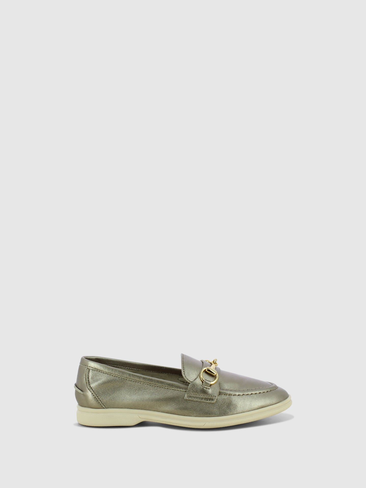 Foreva Loafers com Apliques em Dourado