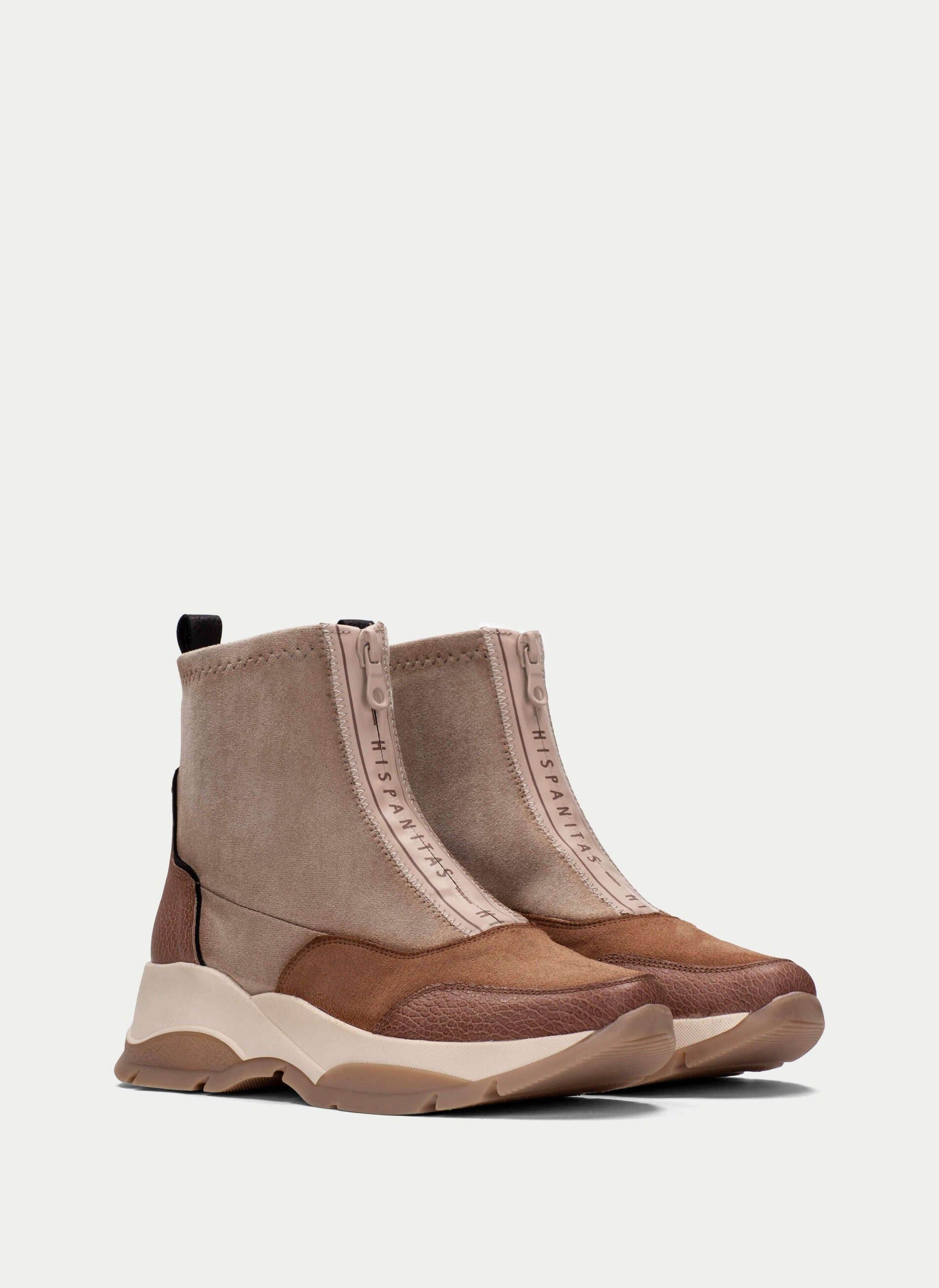 Hispanitas Botins com Fecho em Camel