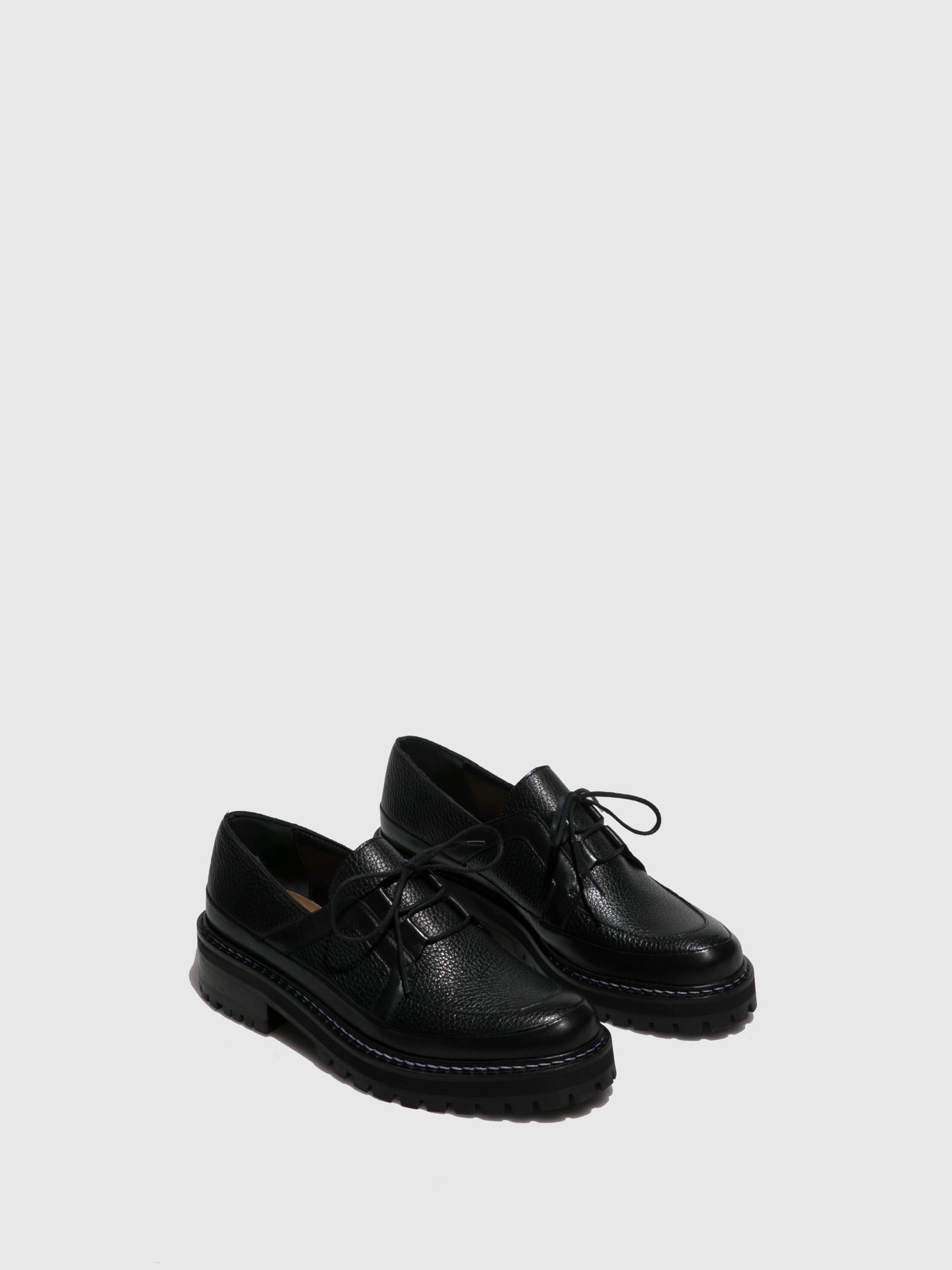 JJ Heitor Loafers com Atacadores em Preto