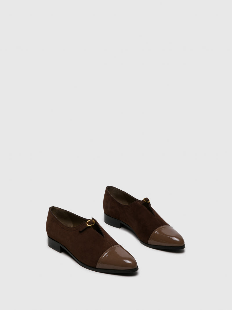 JJ Heitor Loafers com Fivela em Castanho