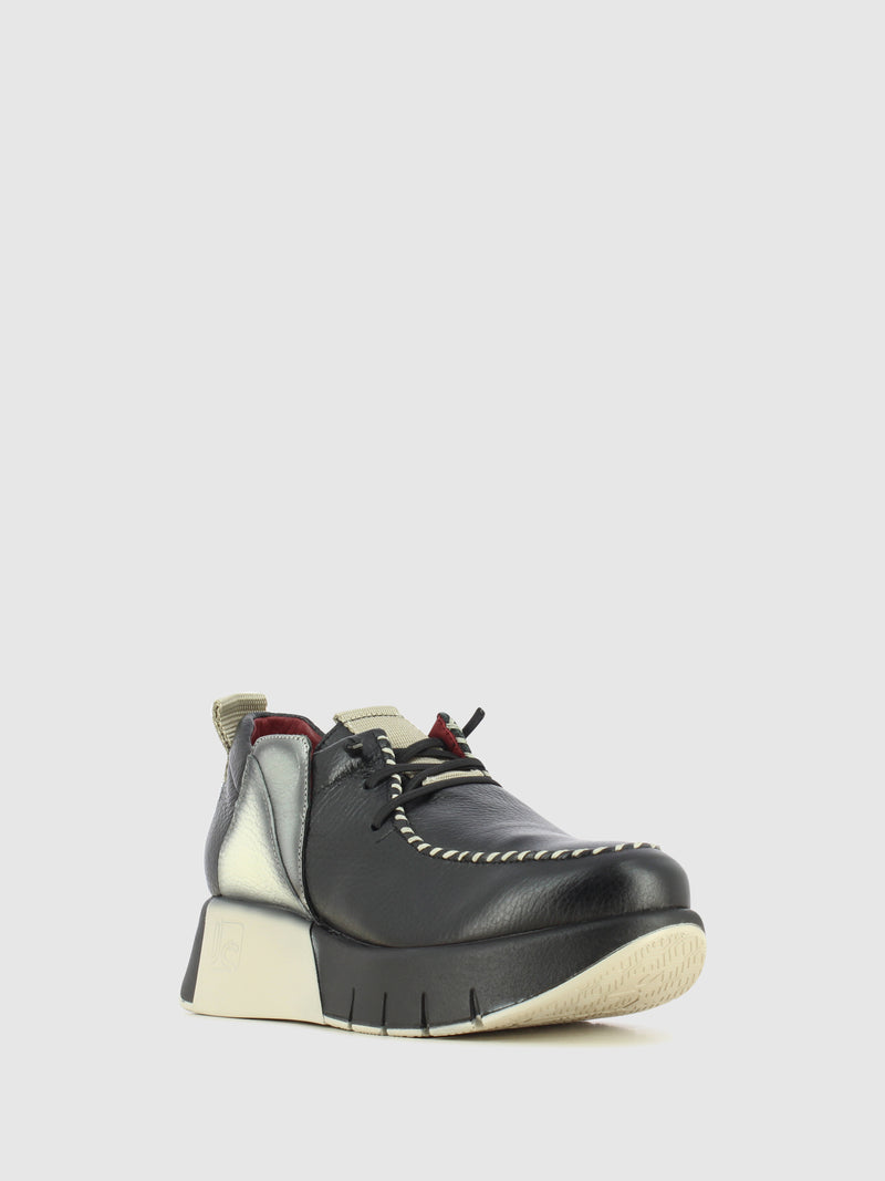 Jose Saenz Sapatos com Atacadores em Preto