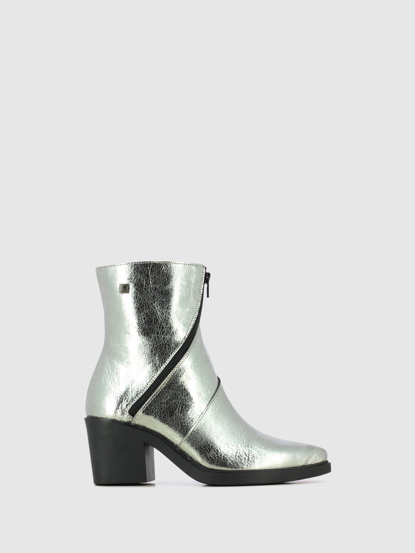 Jose Saenz Botas Texanas em Prateado