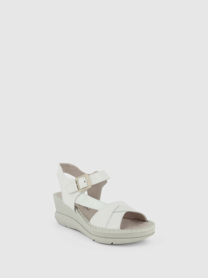 Jose Saenz Sandálias com Velcro em Branco