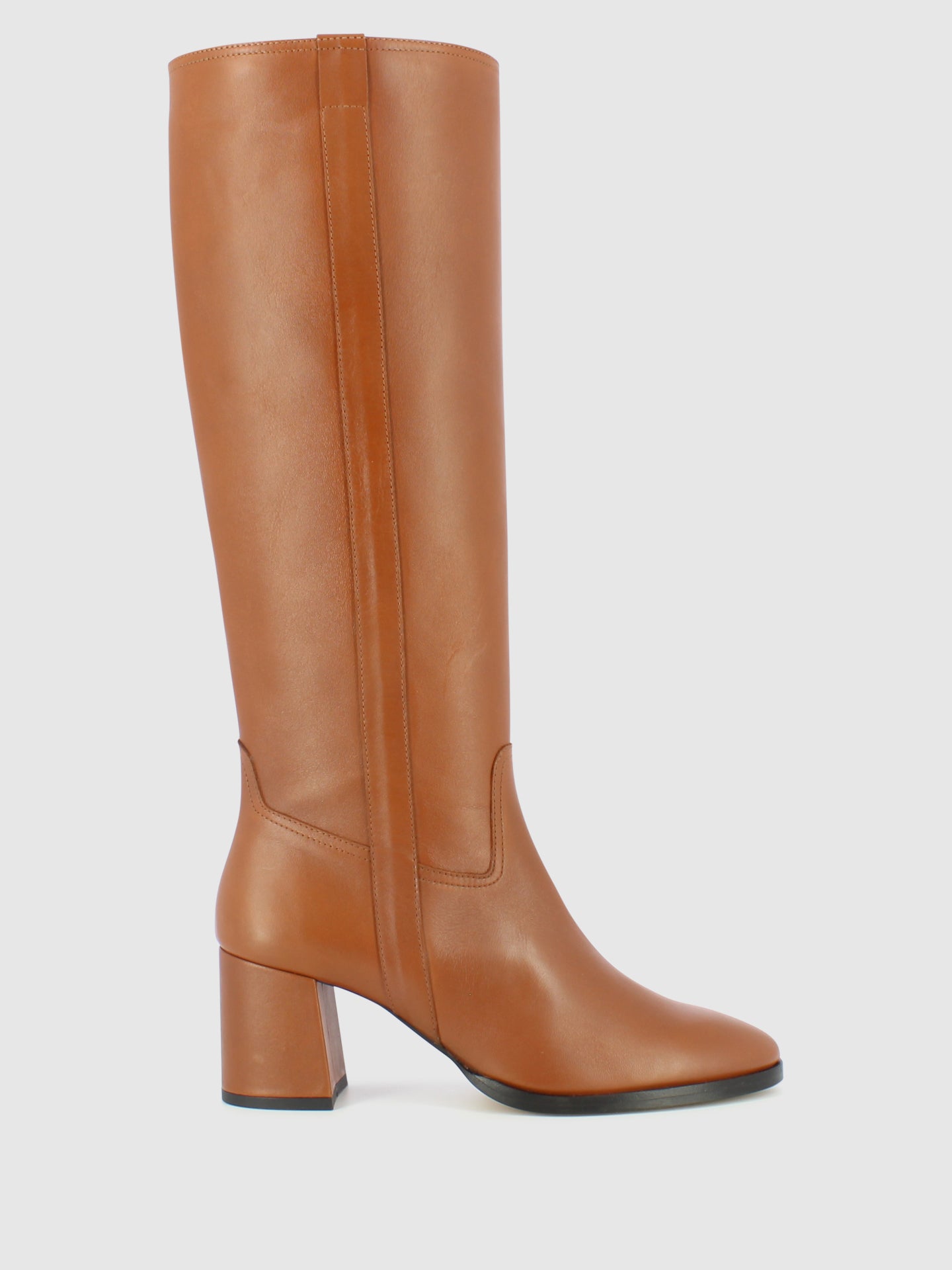 Sofia Costa Botas com Fecho em Cognac