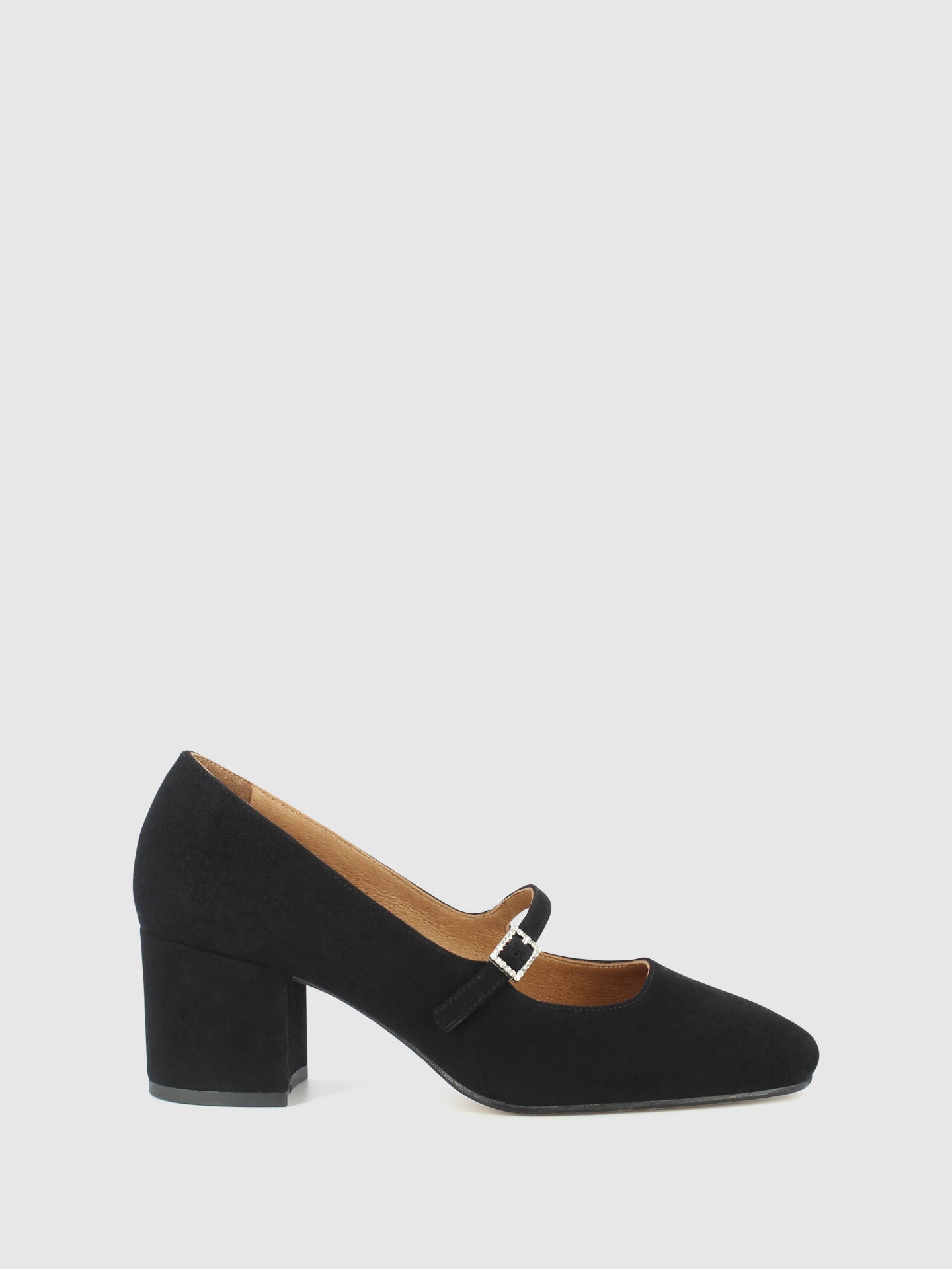 Sofia Costa Sapatos com Fivela em Preto