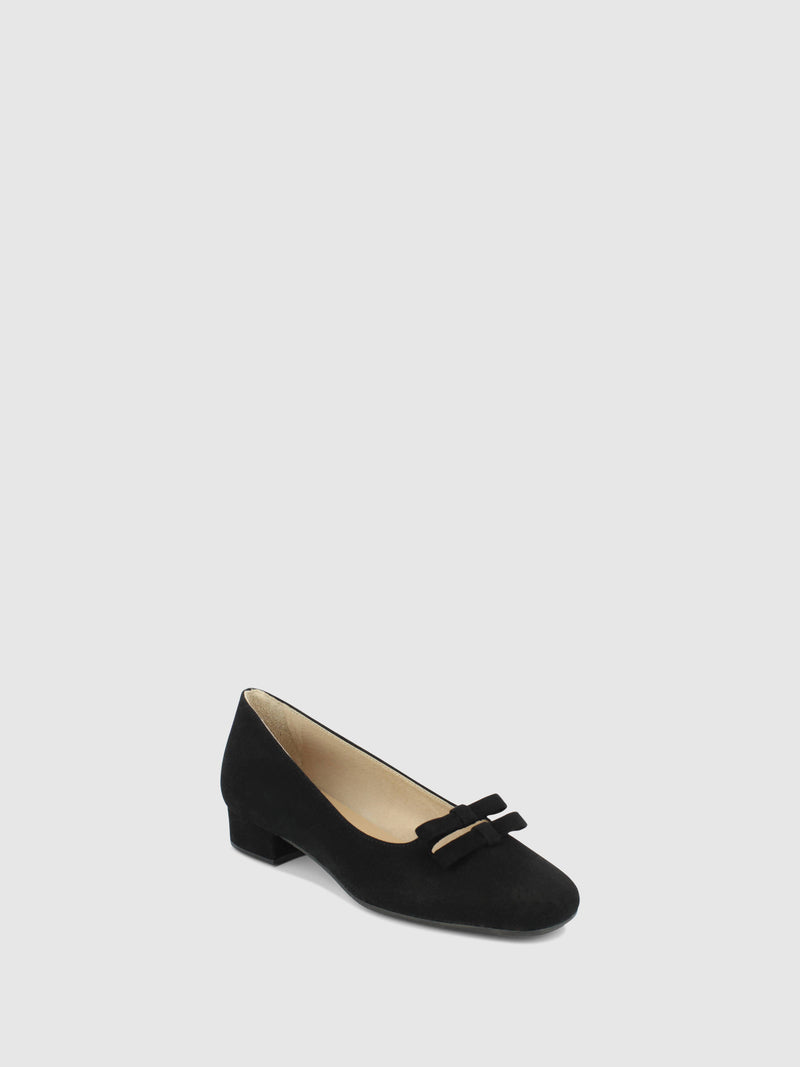 Sofia Costa Sapatos com Atacadores em Preto