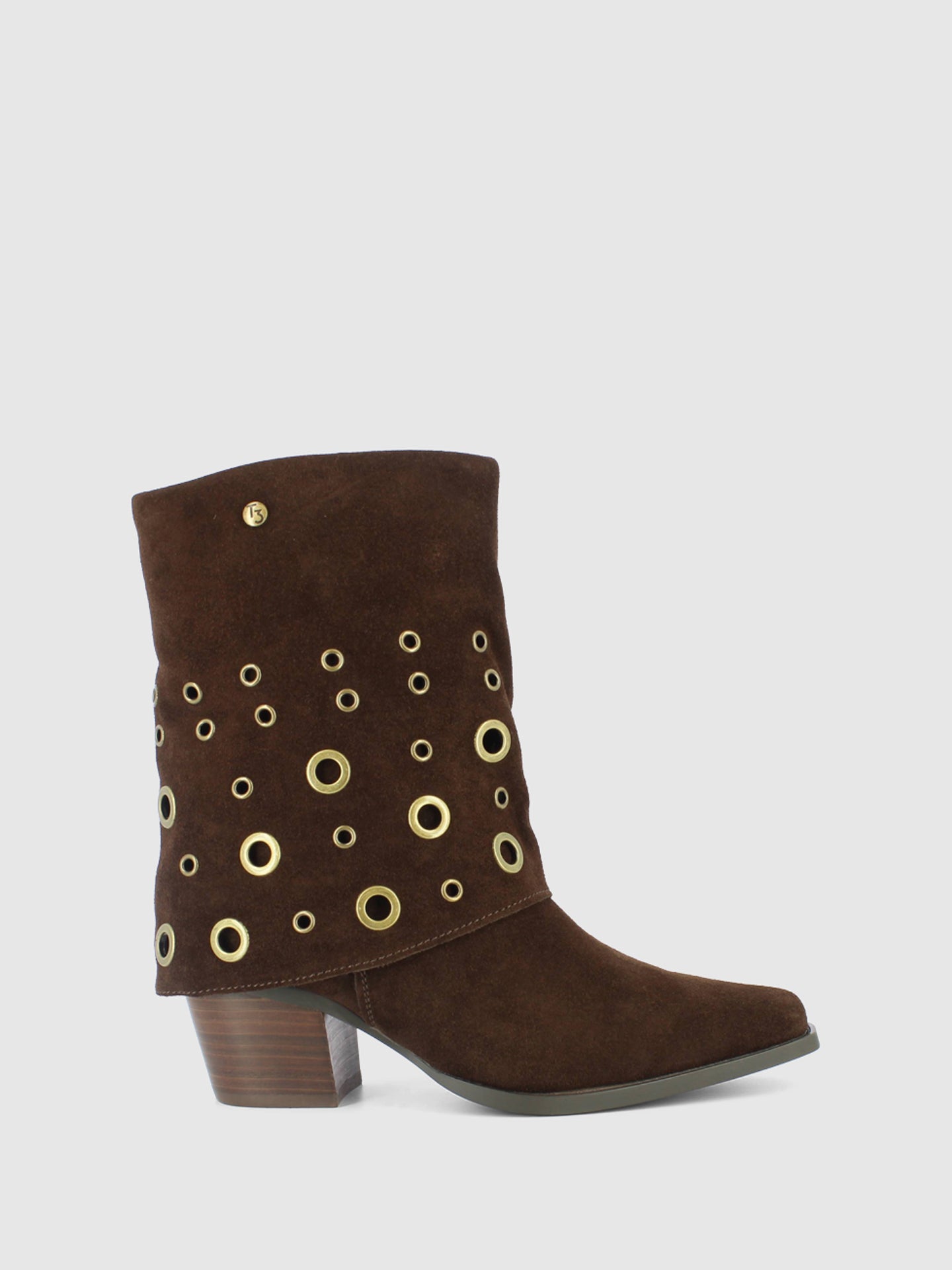 Top3 Botas com Fecho em Castanho