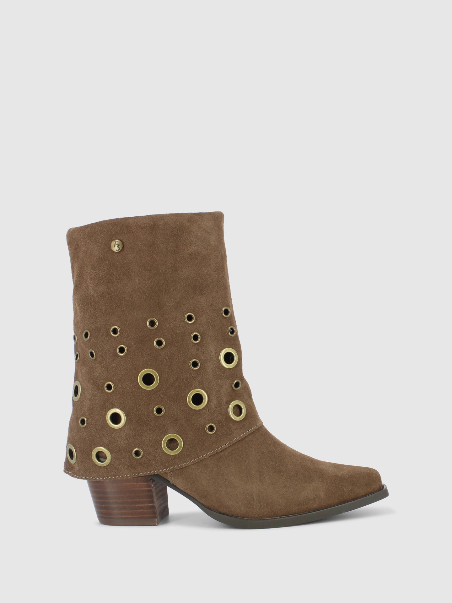 Top3 Botas com Fecho em Taupe