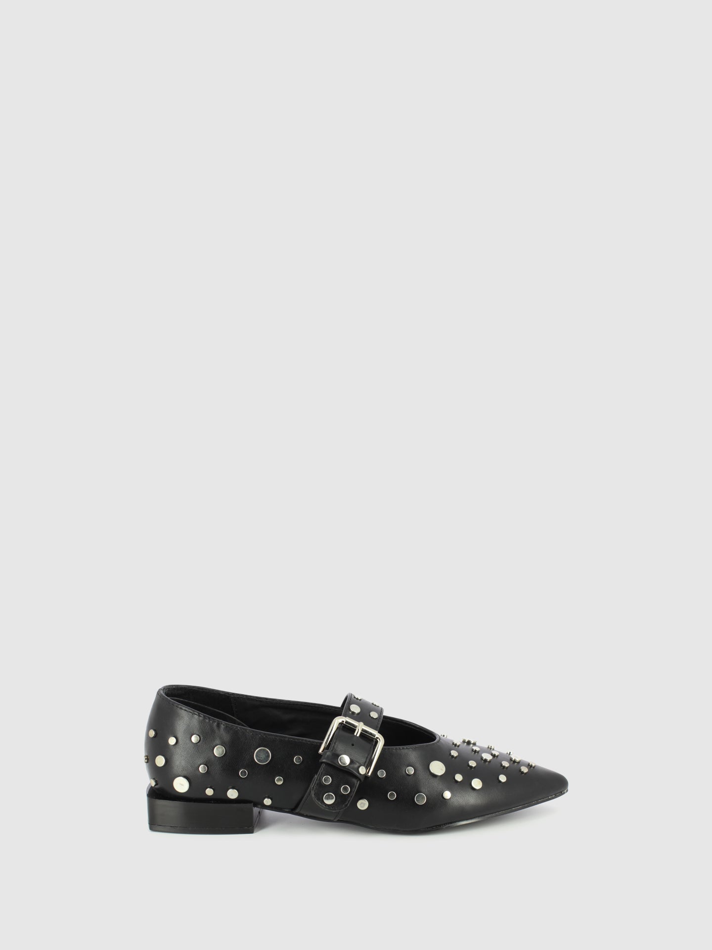 Top3 Sapatos com Fivela em Preto