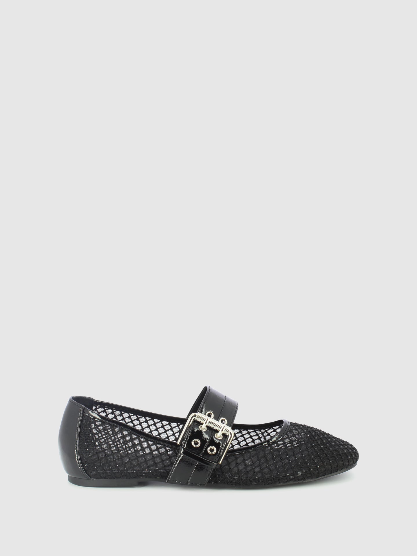 Top3 Sapatos com Fivela em Preto