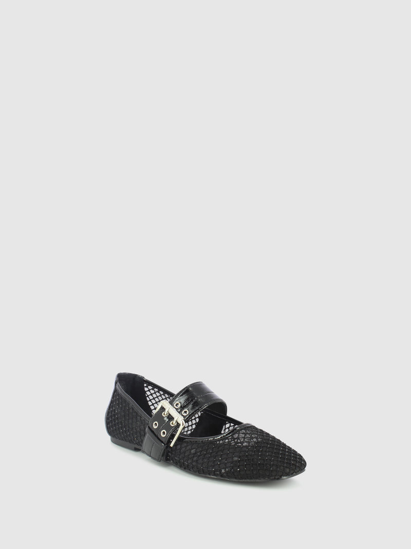 Top3 Sapatos com Fivela em Preto