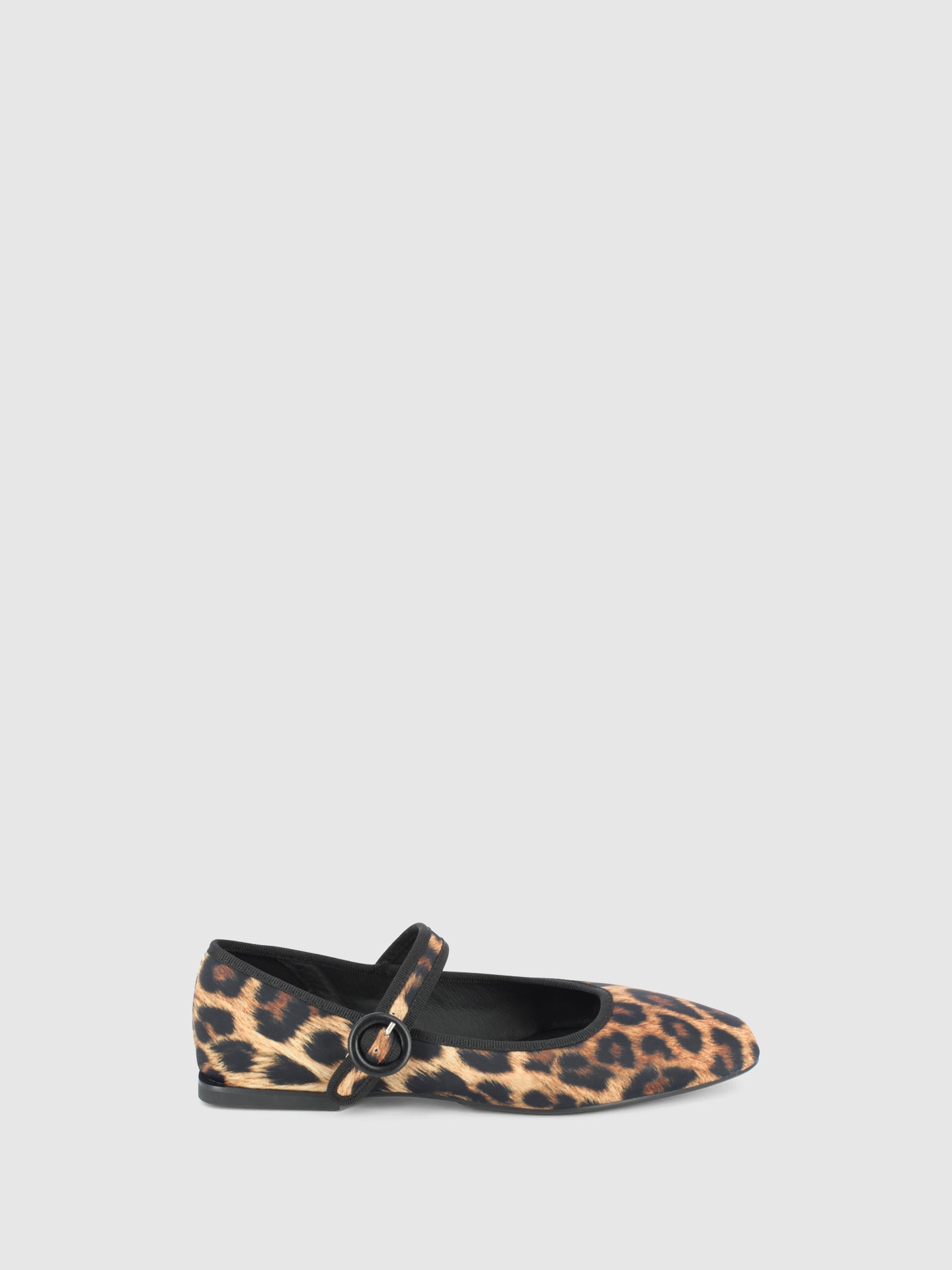 Top3 Sapatos com Fivela em Leopardo