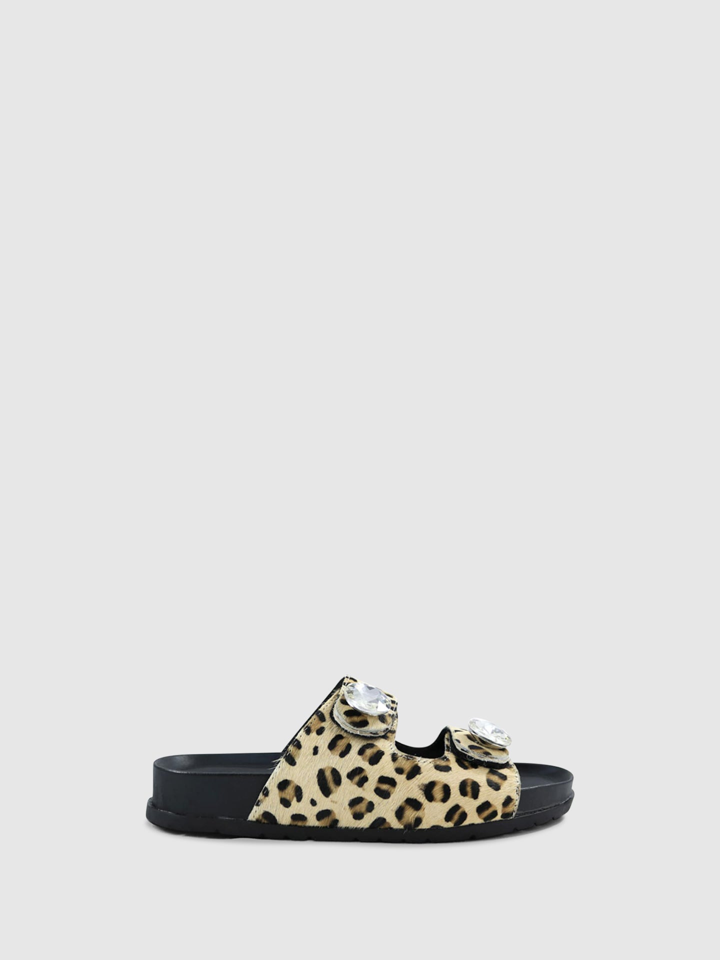PARODI SHOES Mules com fivela 53/1915 Leopard