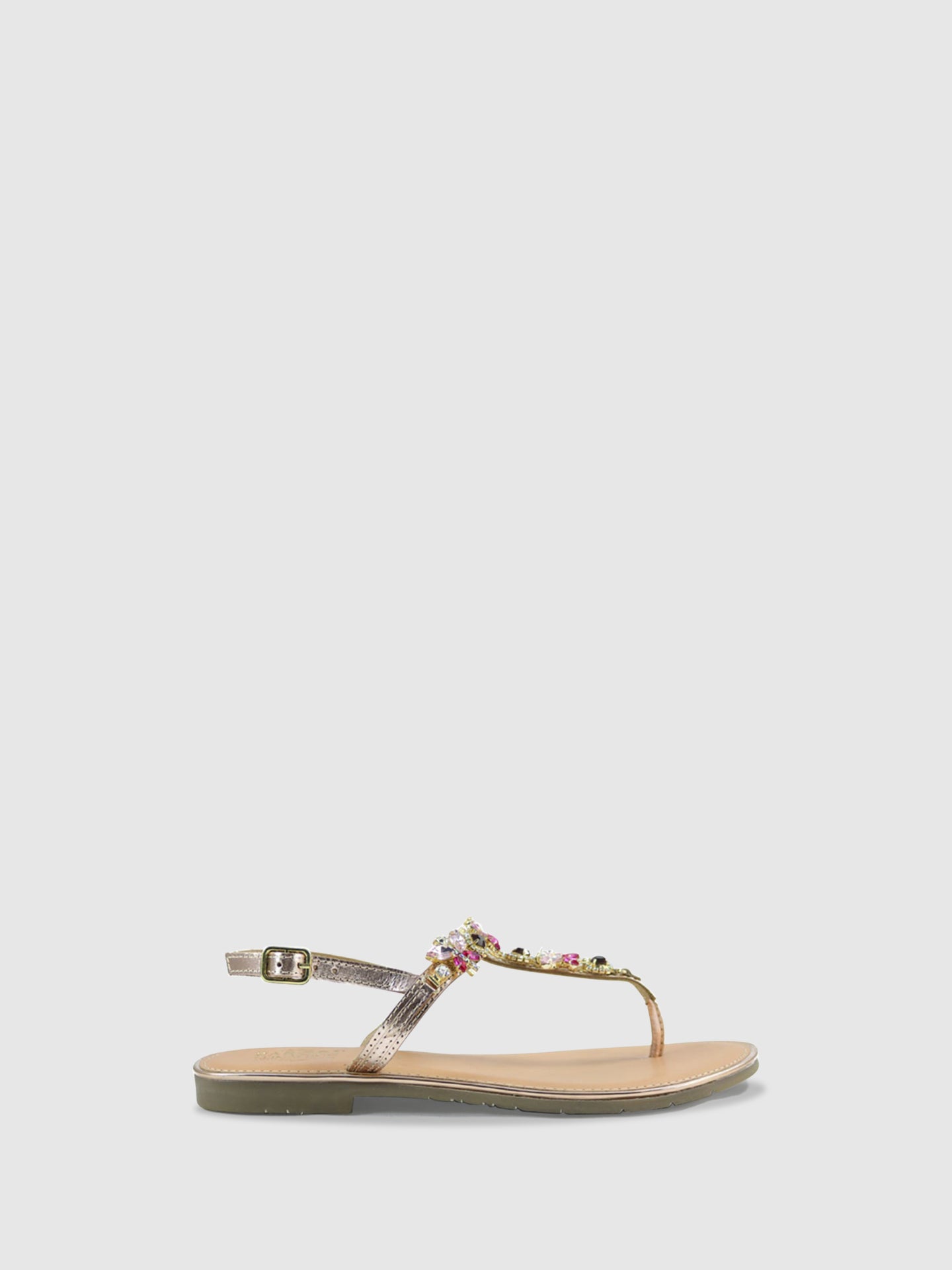 PARODI SHOES Sandálias Rasas 53/1918ROSA Pink