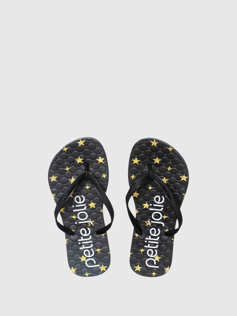 PETITE JOLIE Chinelos de Praia 11/6036PRETO/STAR Black