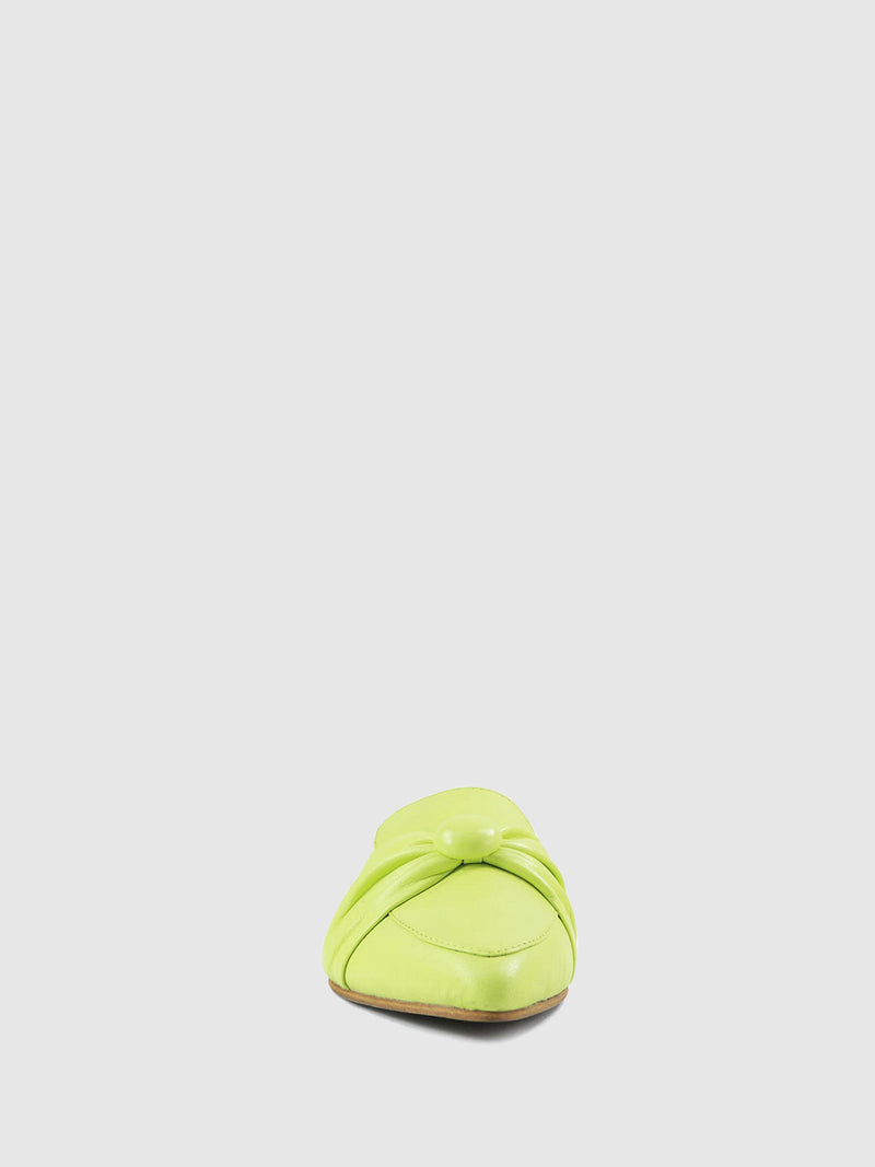 PARODI SUNSHINE Mules Rasas 53/1894LIME Green