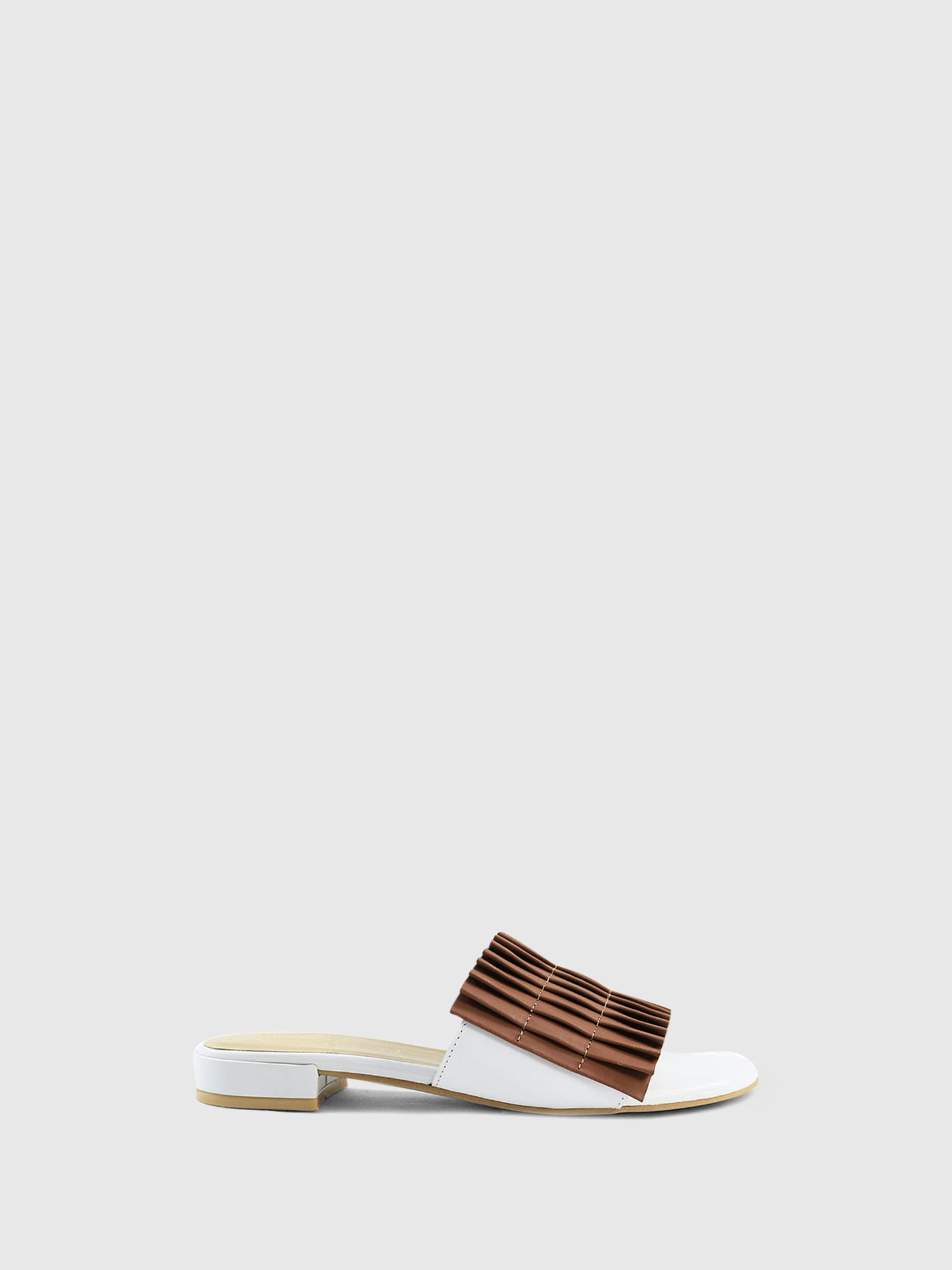 PARODI SUNSHINE Mules com Tiras 53/1871BIAN/MARR White