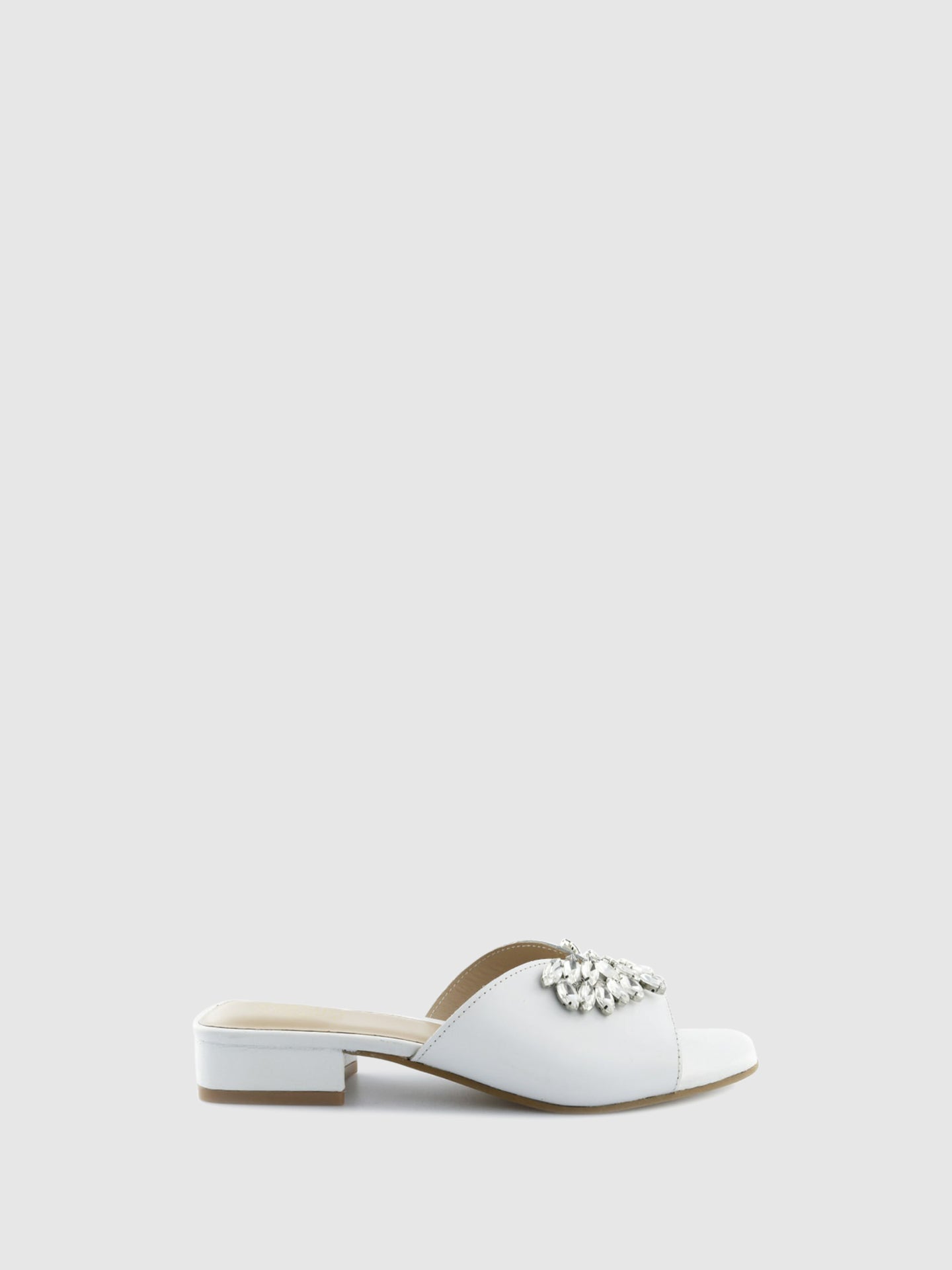 PARODI SUNSHINE Mules de Ponta Redonda 53/1911BIANCO White